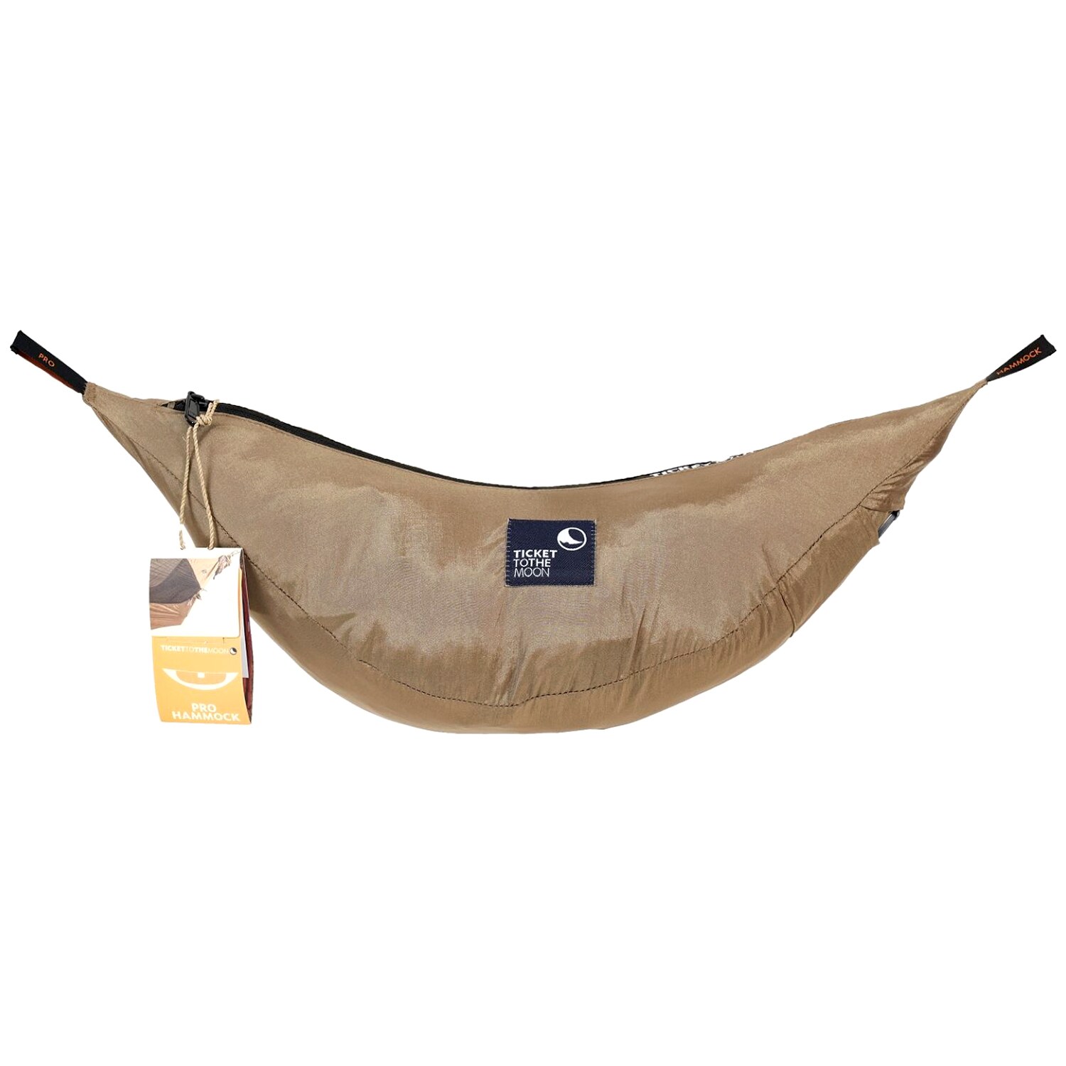 Ticket To The Moon Pro Hammock with mosquito net - Brown/Black