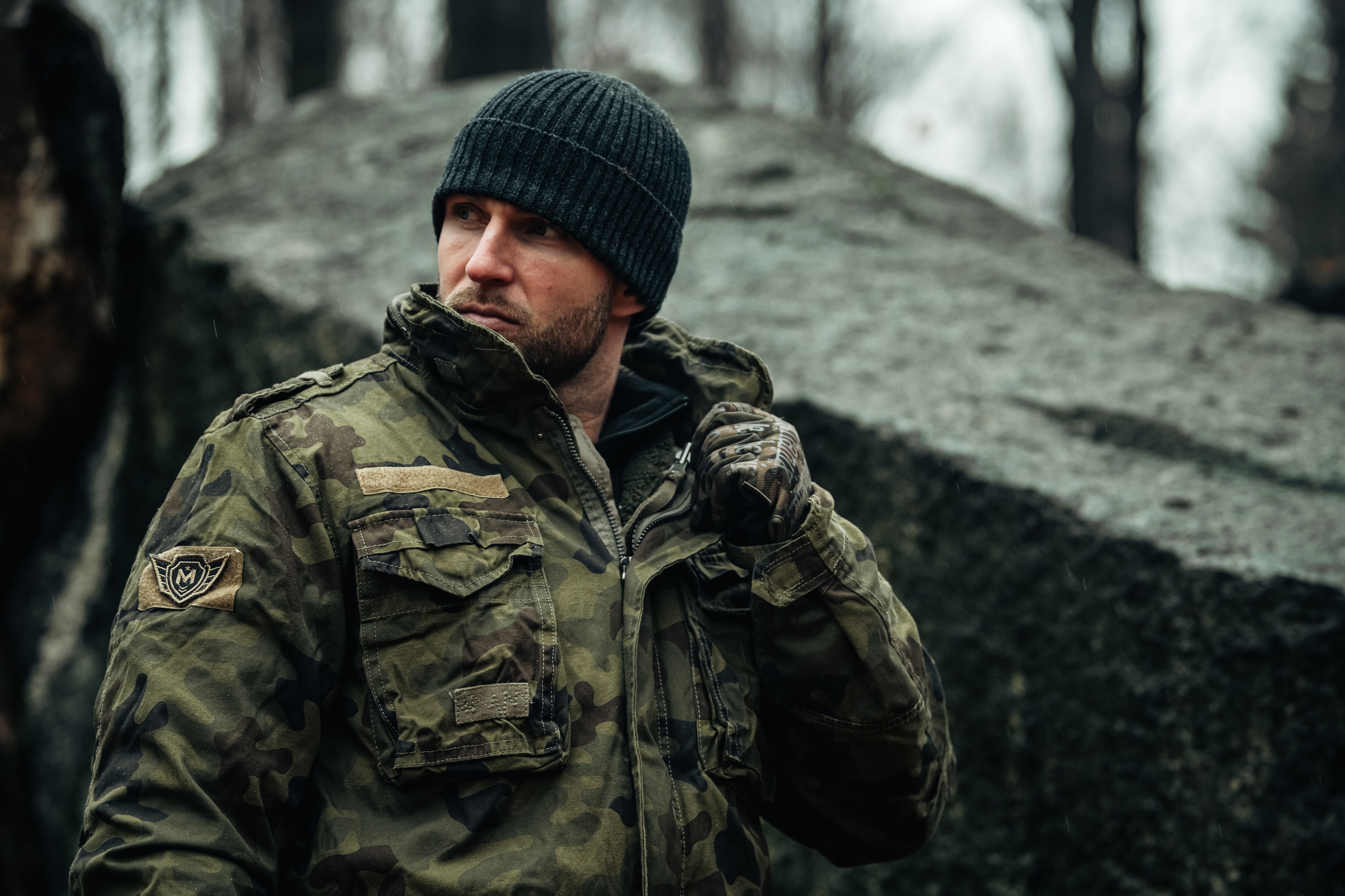 Military Wear M65 Giant Jacket - wz.93 Pantera PL Woodland