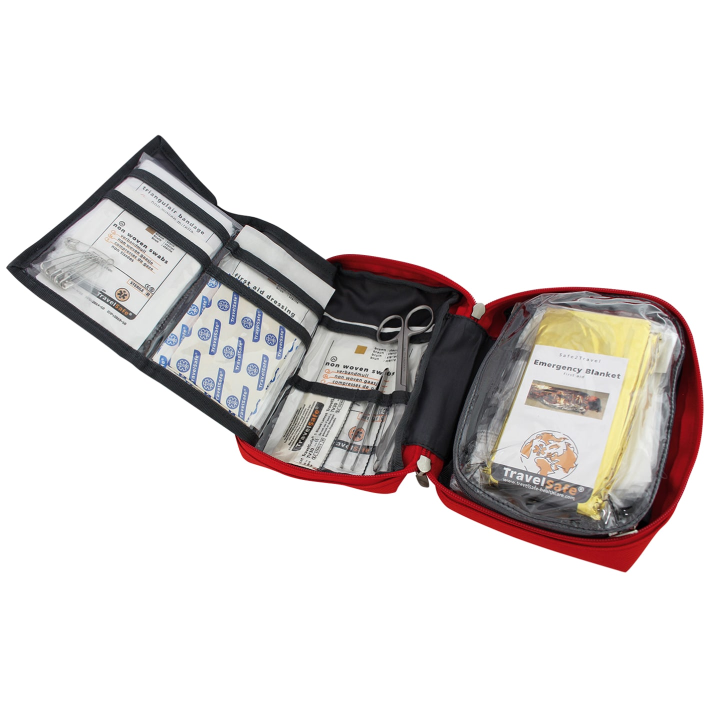 TravelSafe Globe Tour First Aid Kit - Red