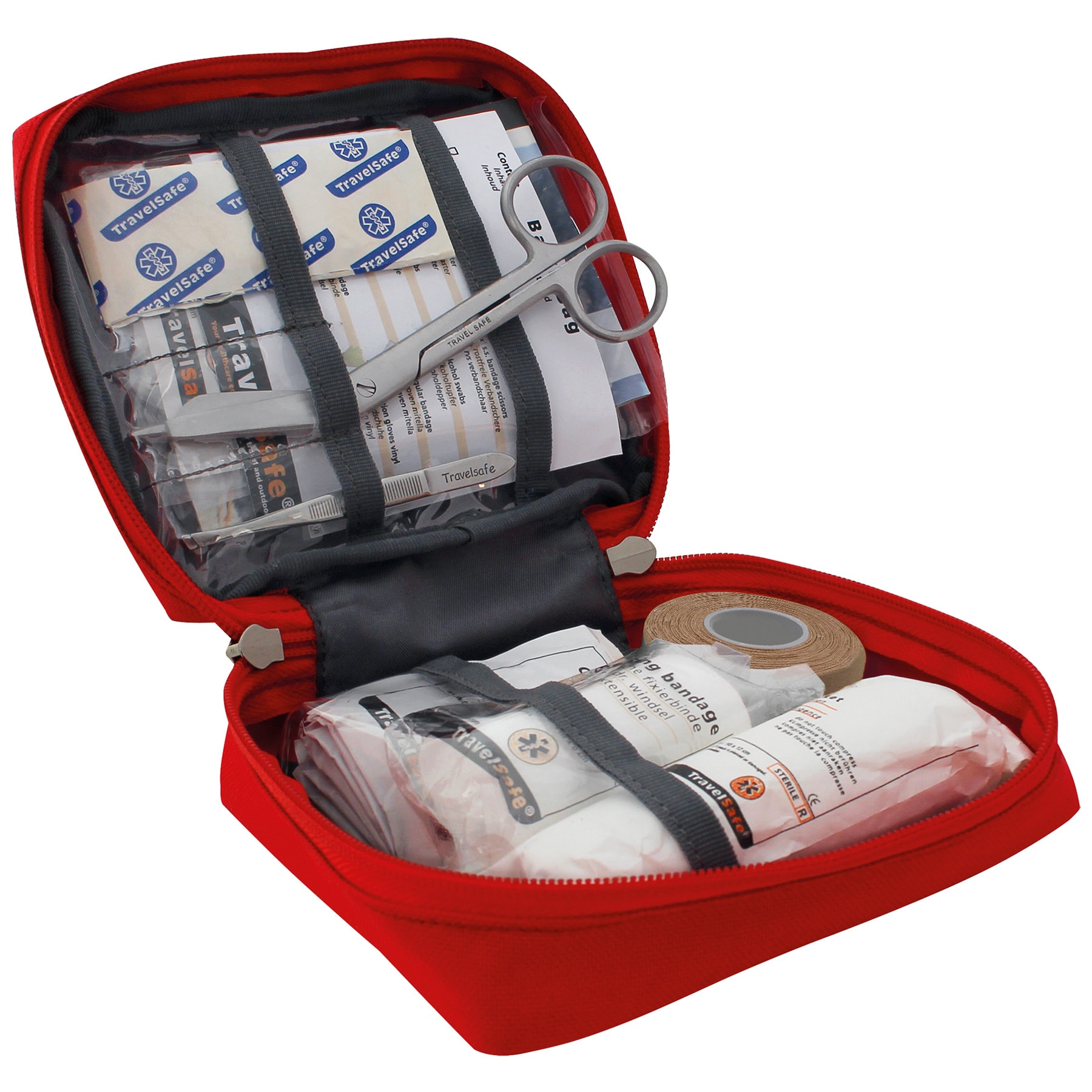 TravelSafe Globe Basic Bag First Aid Kit - Red