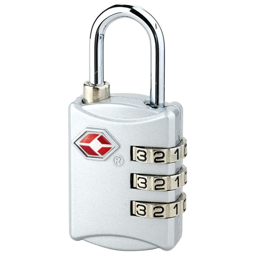 TravelSafe TSA Padlock with combination lock - Grey