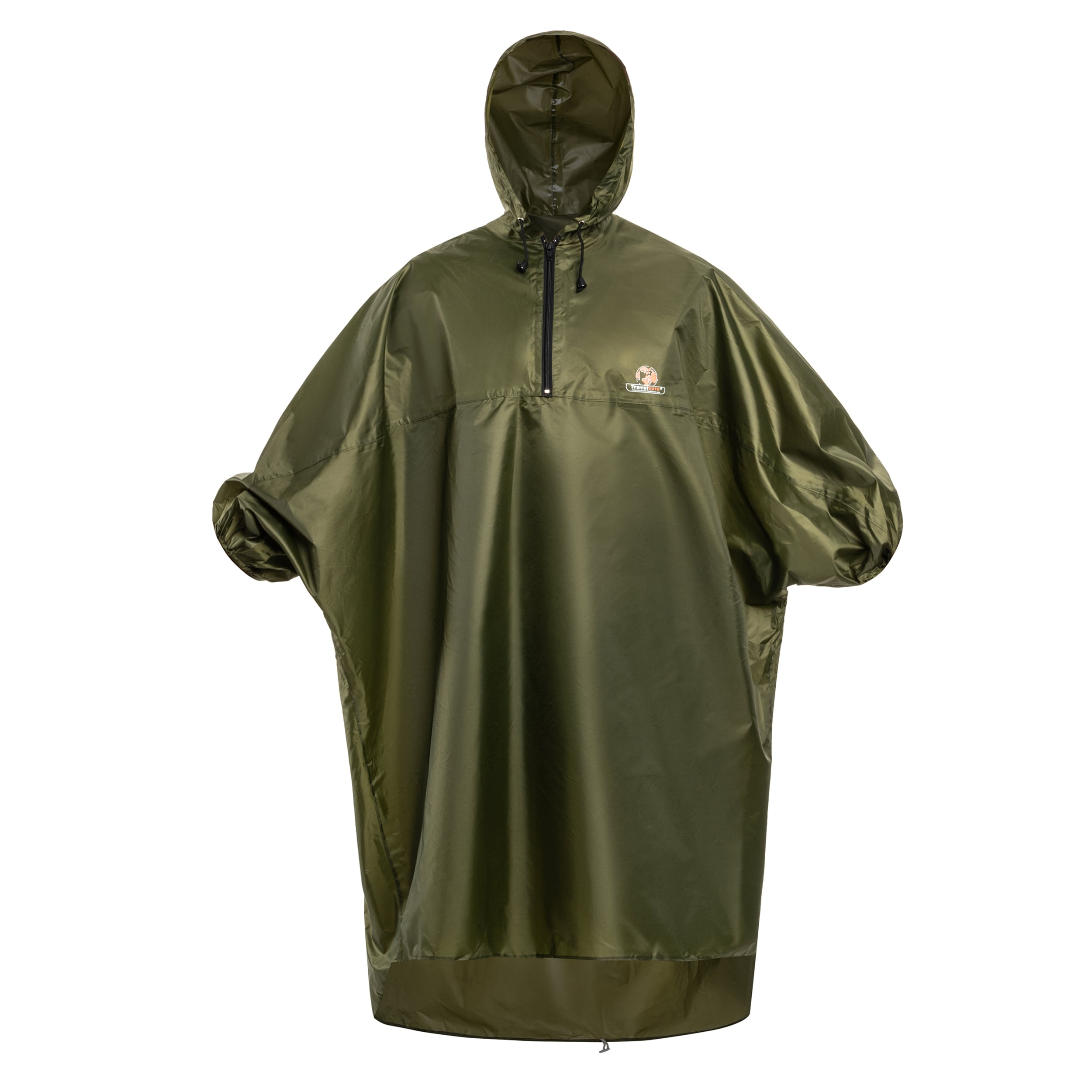 TravelSafe Zipper Extension Poncho - Olive