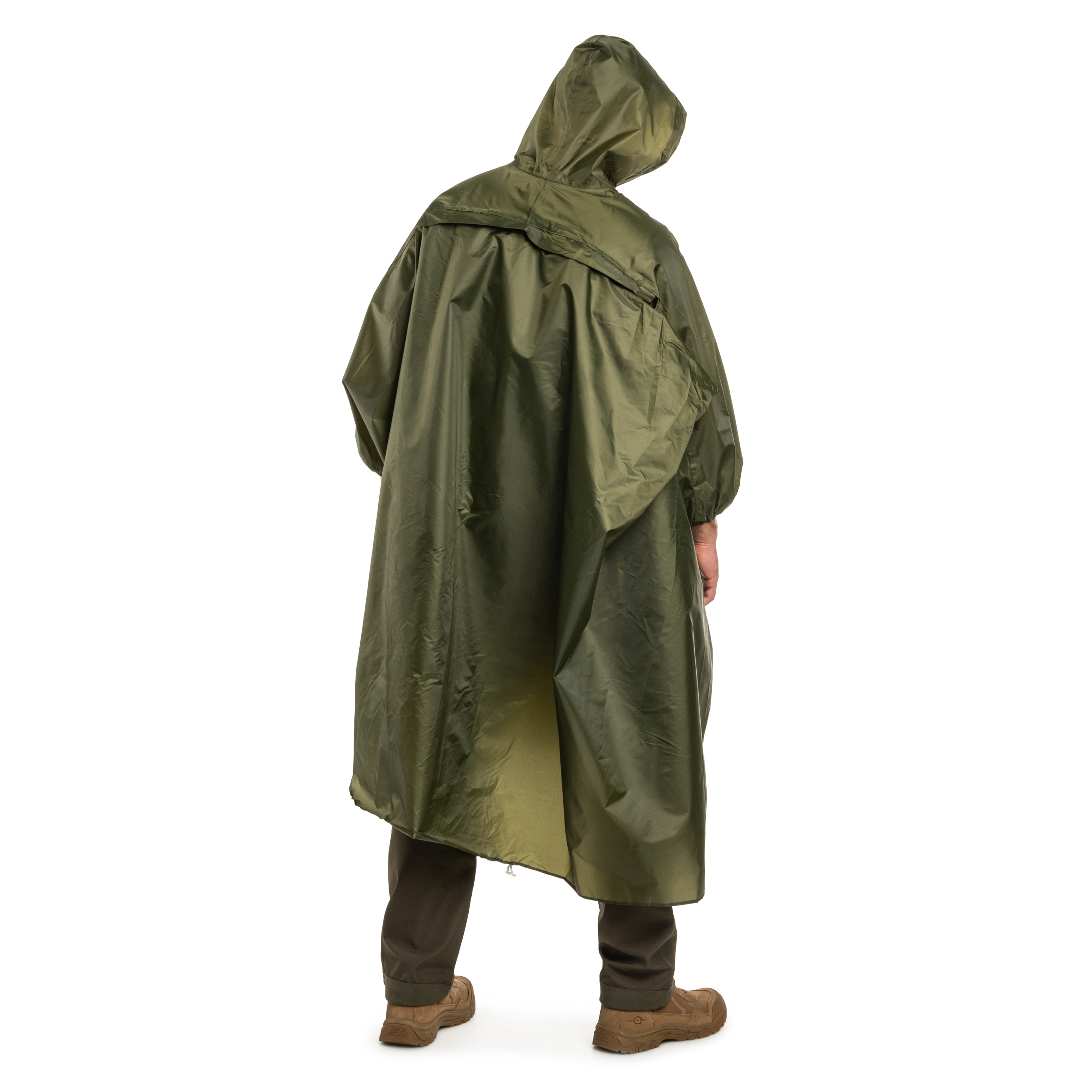 TravelSafe Zipper Extension Poncho - Olive