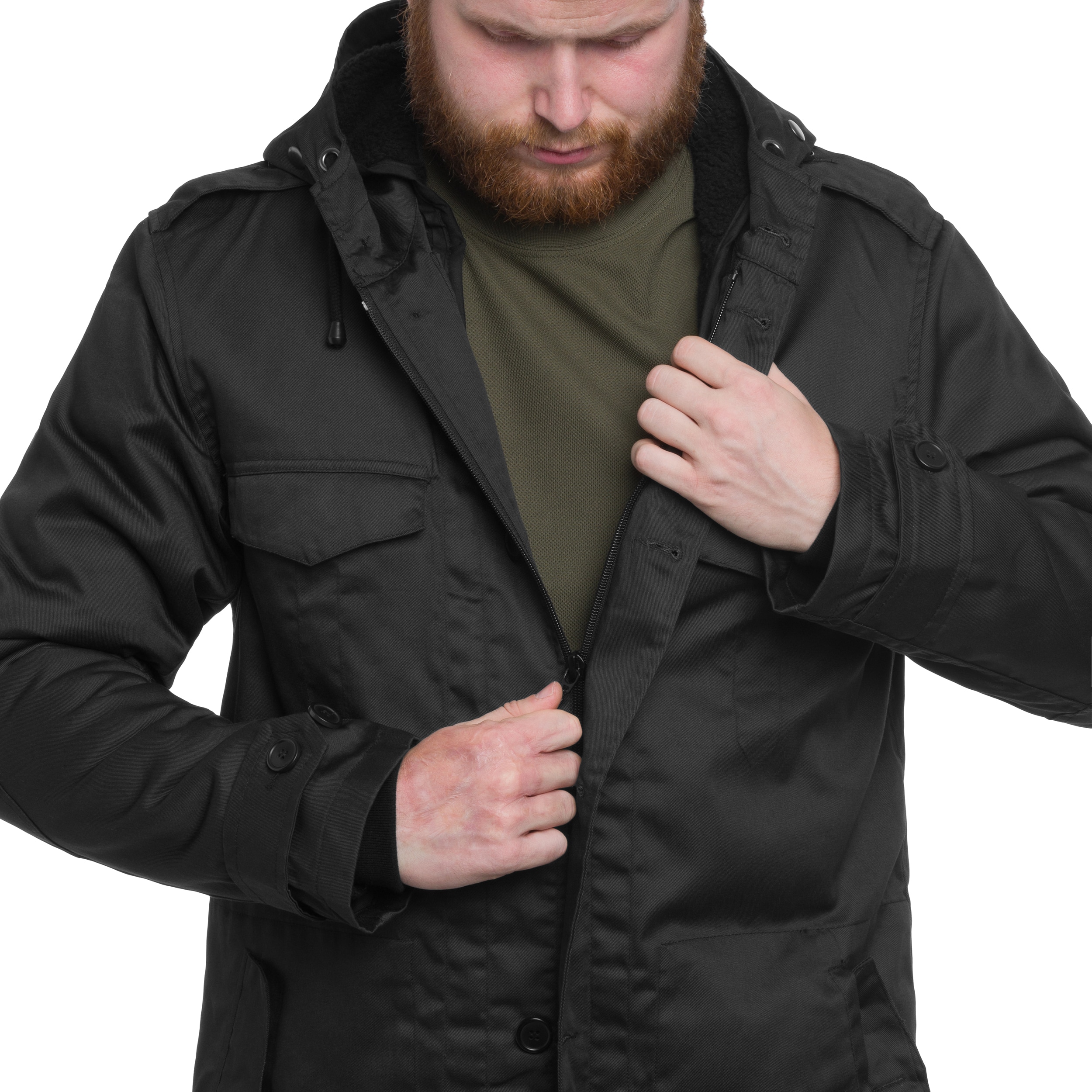 Brandit BW Parka Forest Jacket - Black
