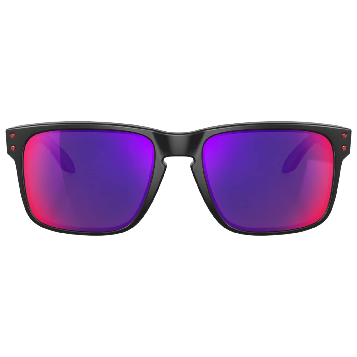 Oakley Holbrook sunglasses - Matte Black/Red Iridium Lenses