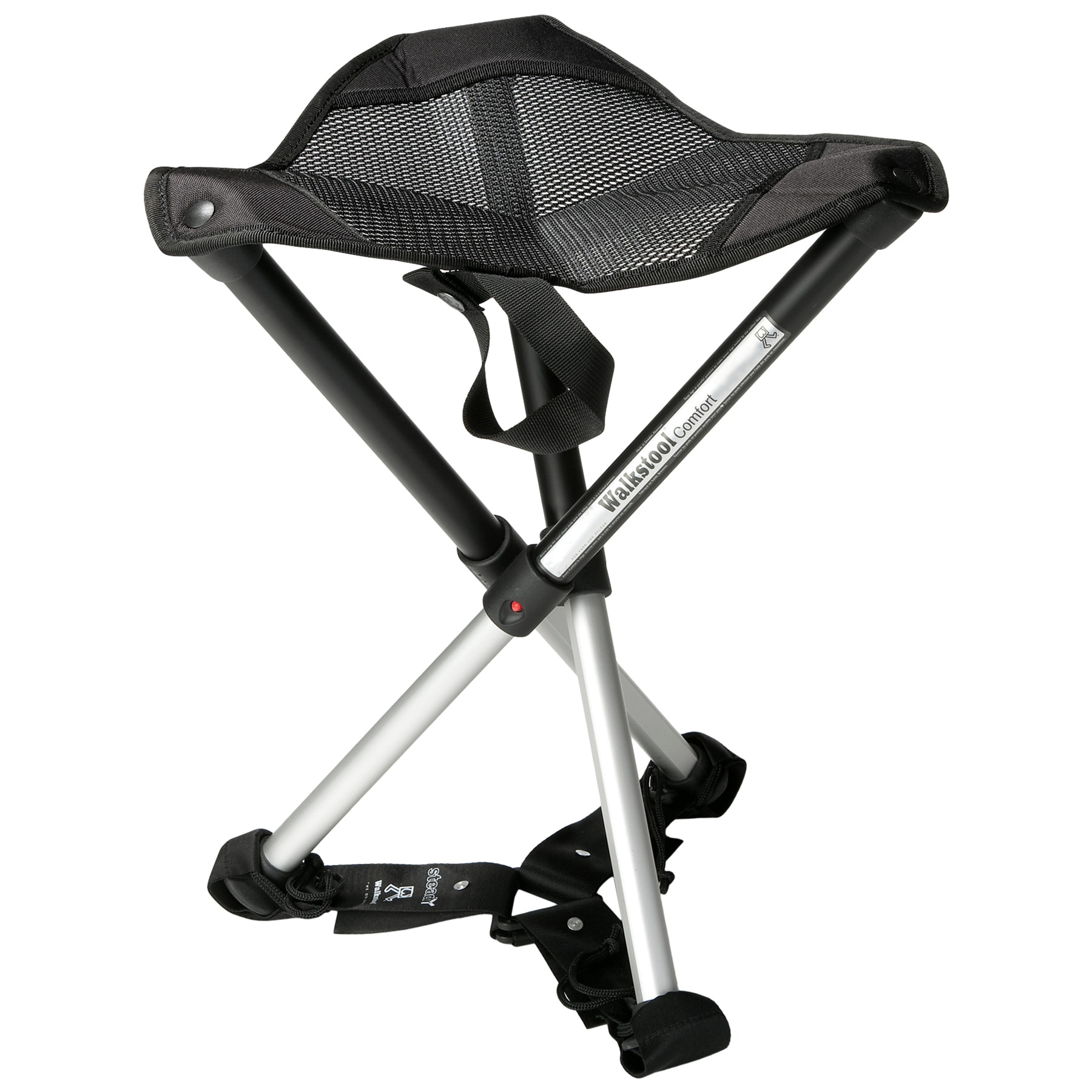 Walkstool Comfort 75 Folding Travel Chair - Black