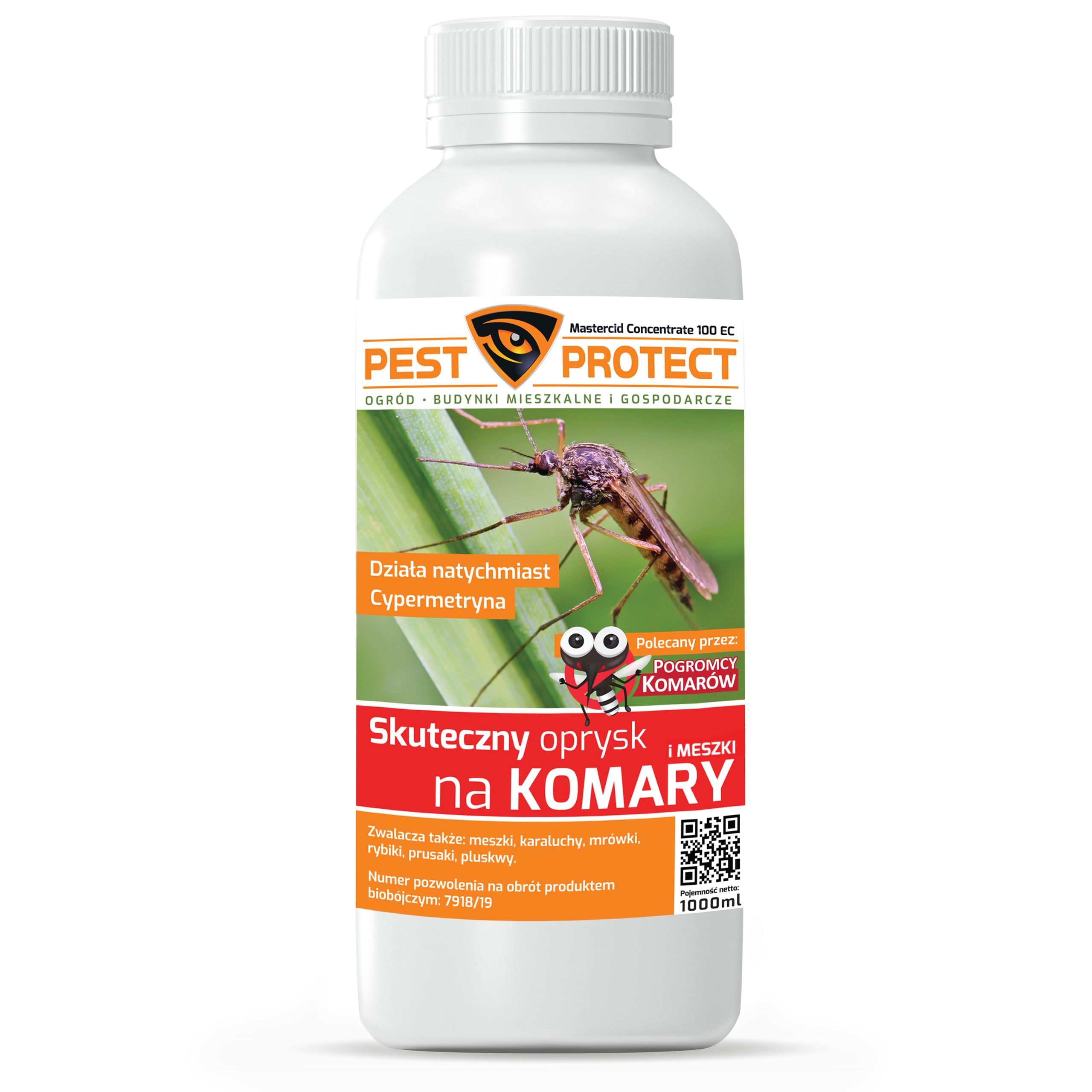 Pest Protect mosquito and tick repellent 1000 ml + spray adjuvant 100 ml - set