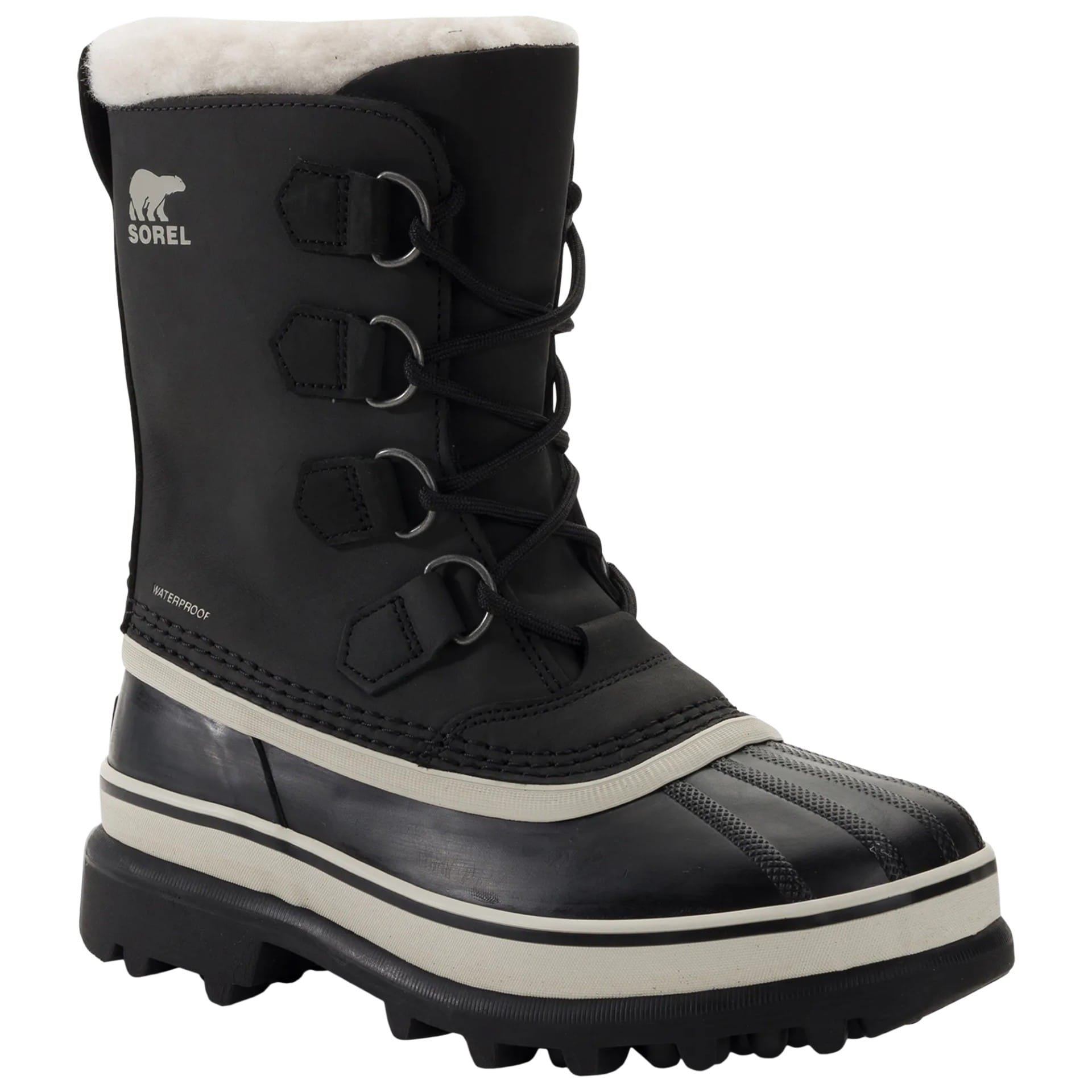 Sorel Caribou WP Women's Snow Boots - Black/Stone