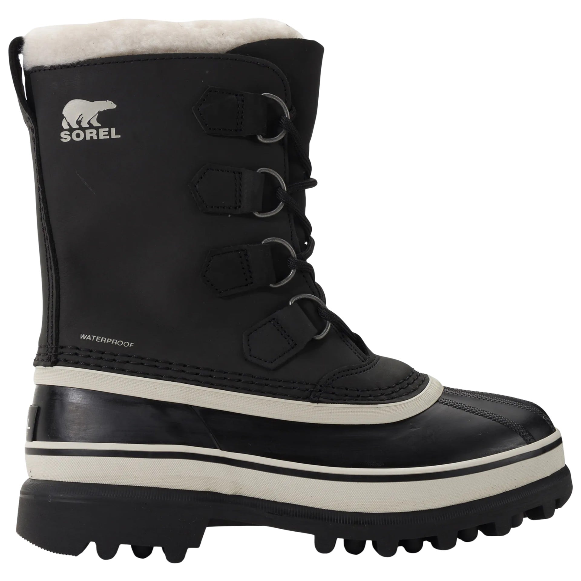 Sorel Caribou WP Women's Snow Boots - Black/Stone