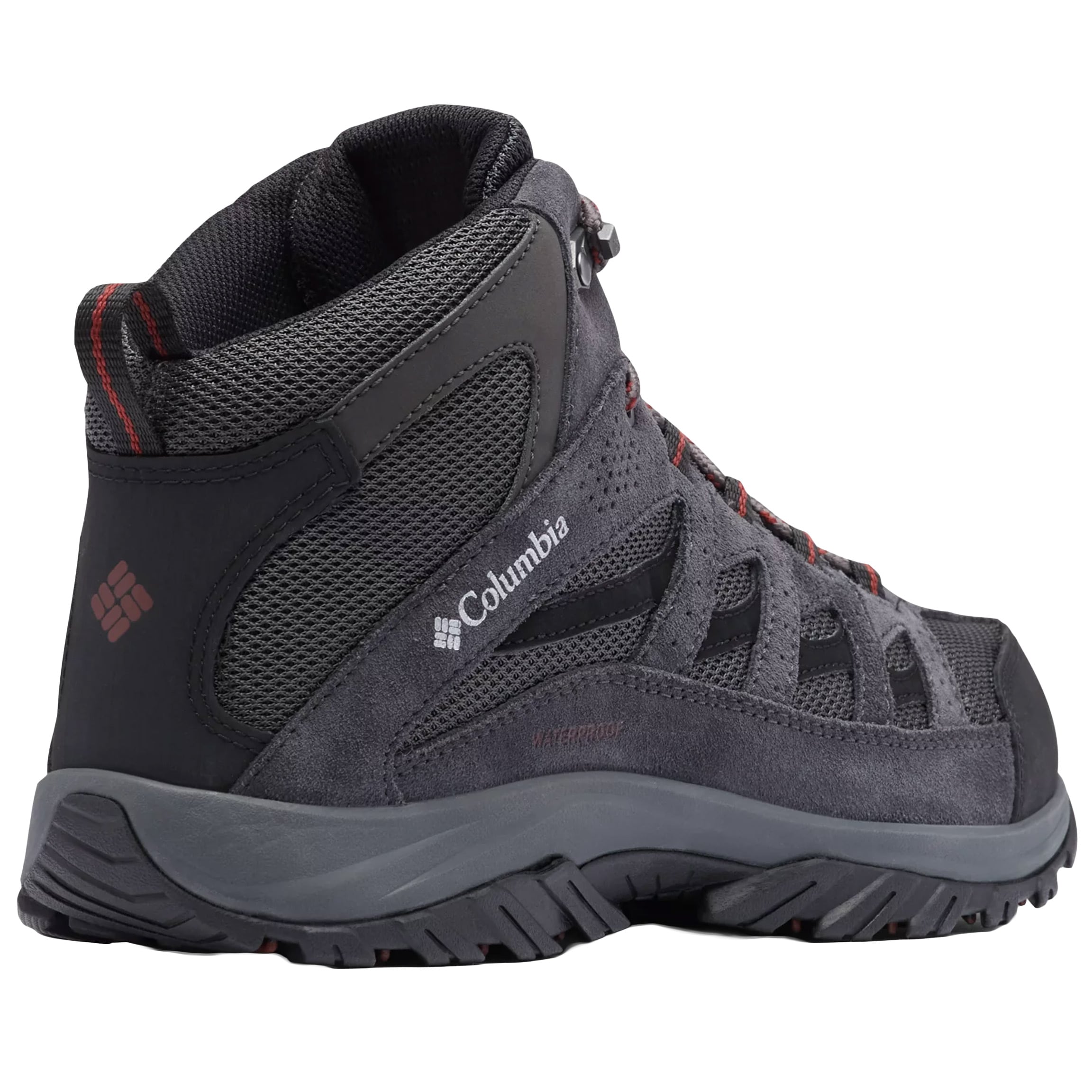 Columbia Crestwood Mid WP Boots - Dark Grey/Deep Rust