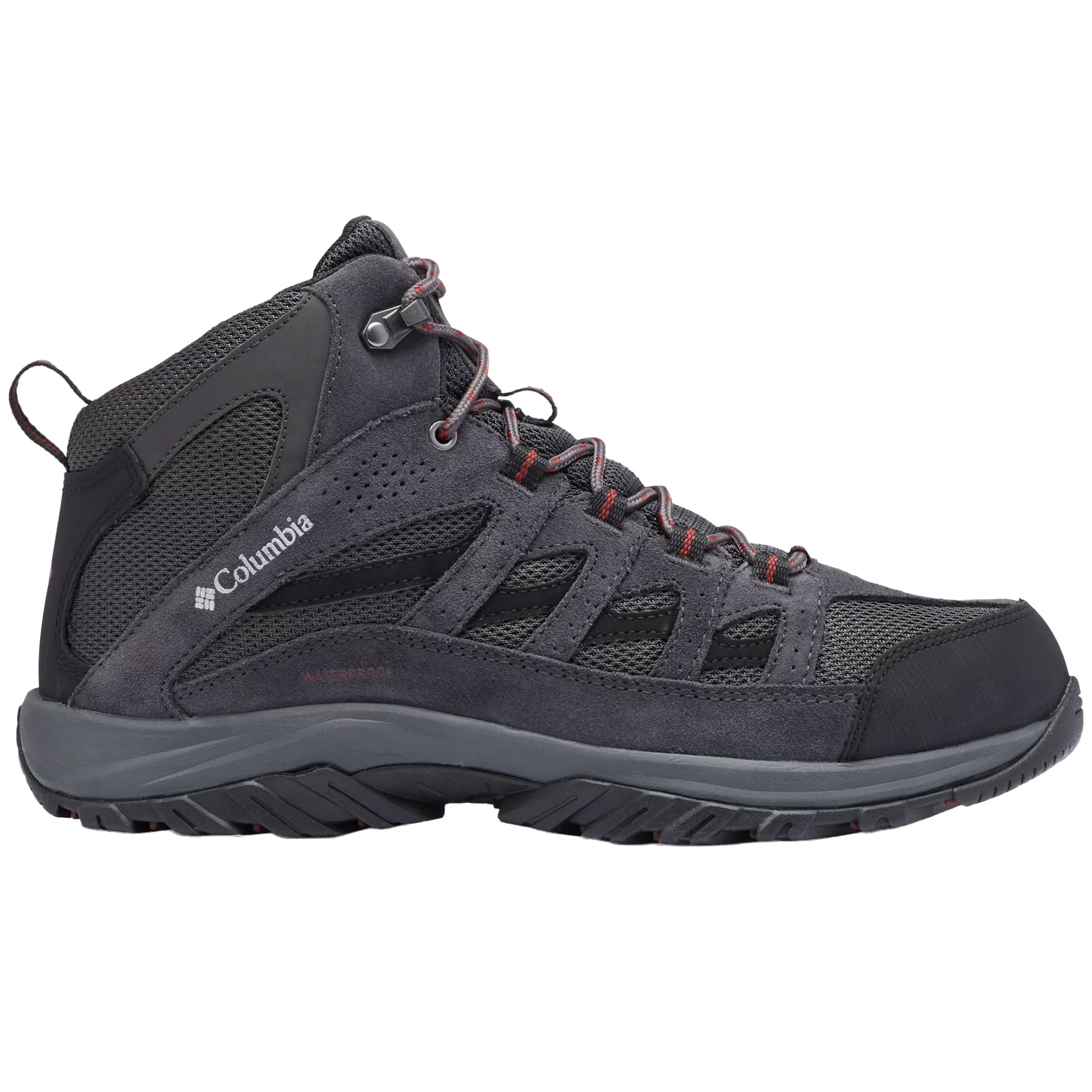 Columbia Crestwood Mid WP Boots - Dark Grey/Deep Rust