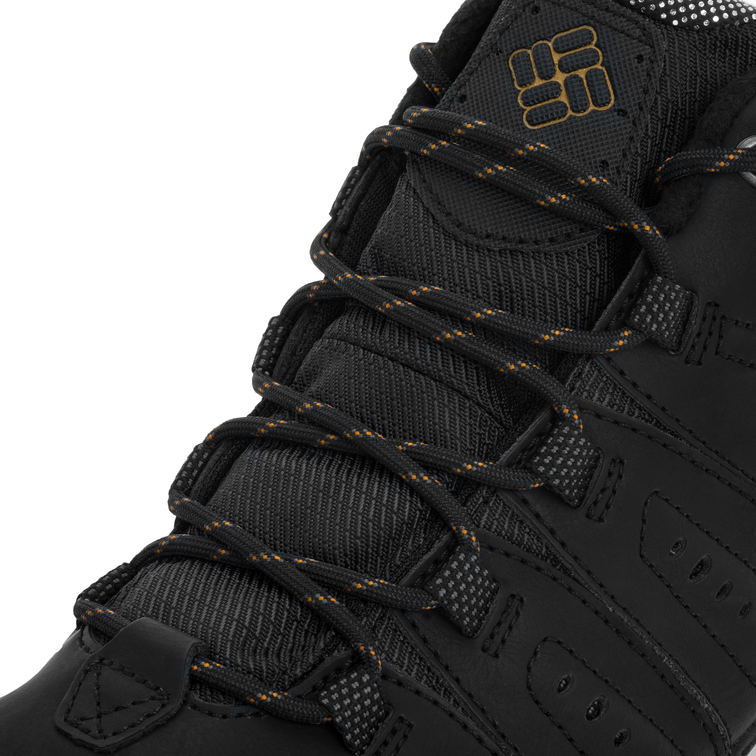 Columbia Woodburn II Mid Waterproof Shoes - Black/Goldenrod