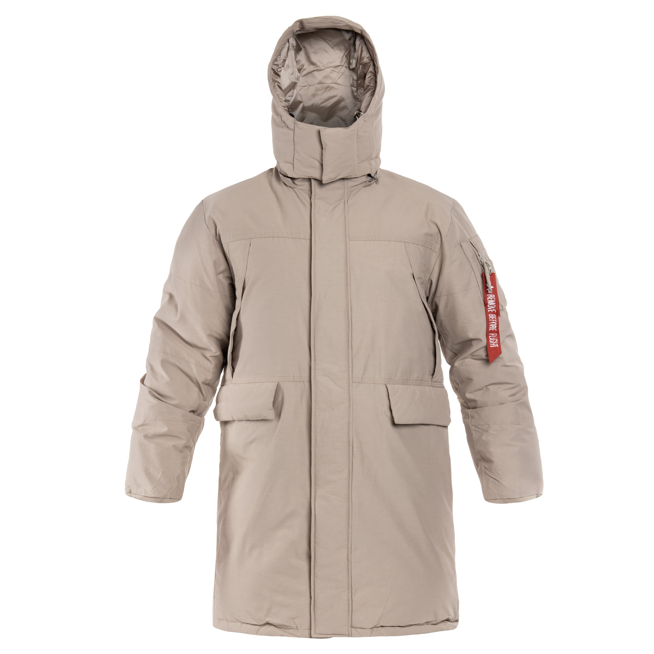 Alpha Industries Puffer Parka Jacket Vintage Sand
