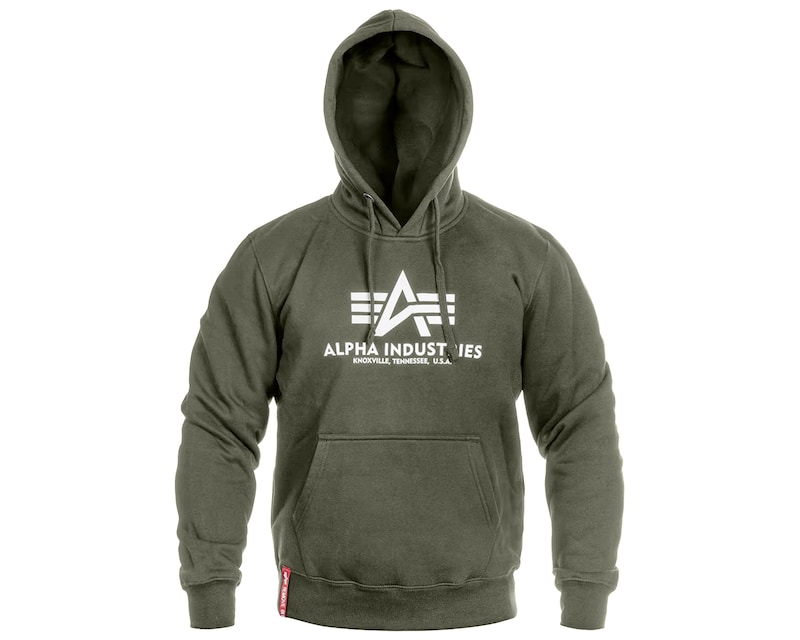 Alpha Industries Basic Hoody Sweatshirt Dark Olive