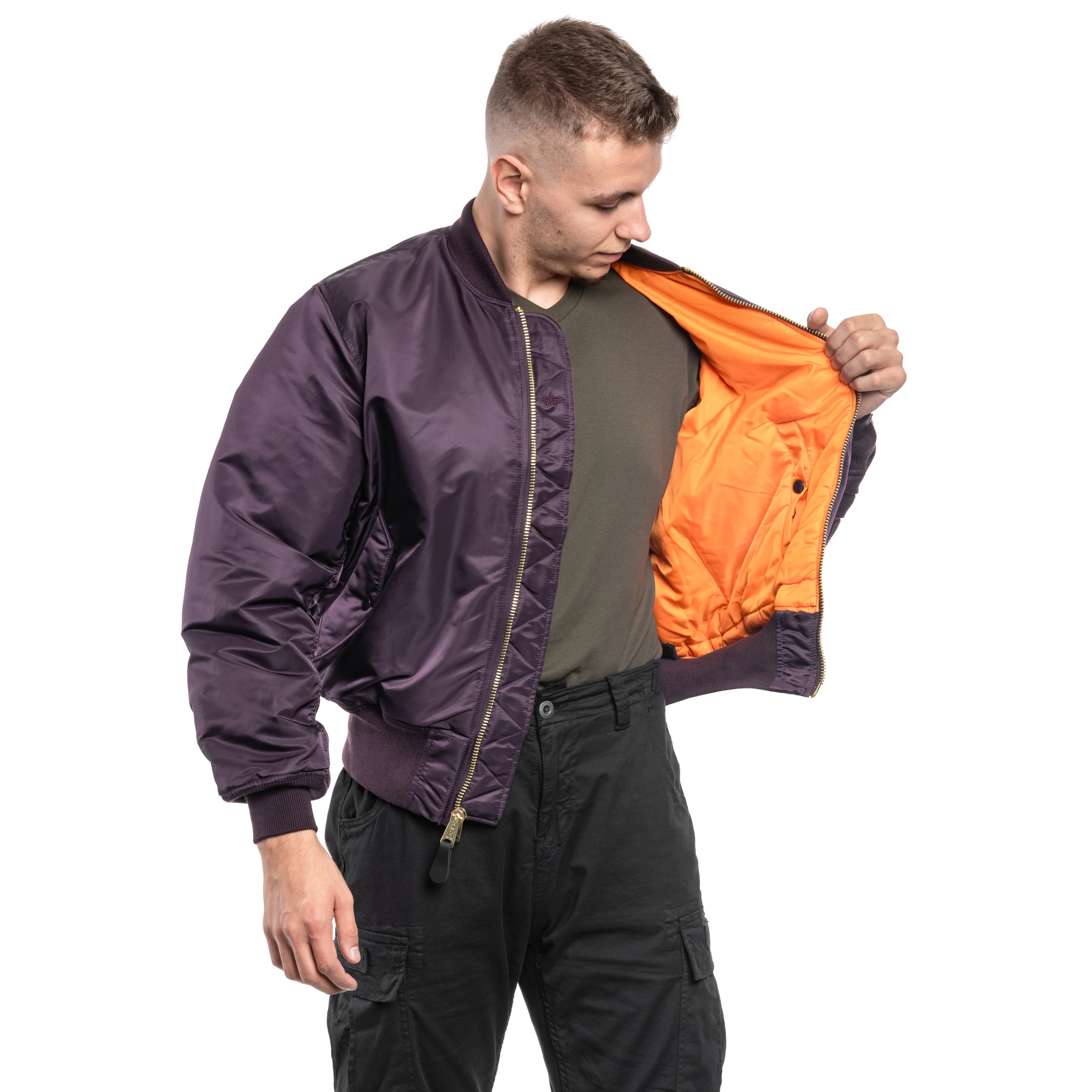 Alpha Industries MA 1 Heritage Jacket Plum Buy Online MILITARY.EU Shop
