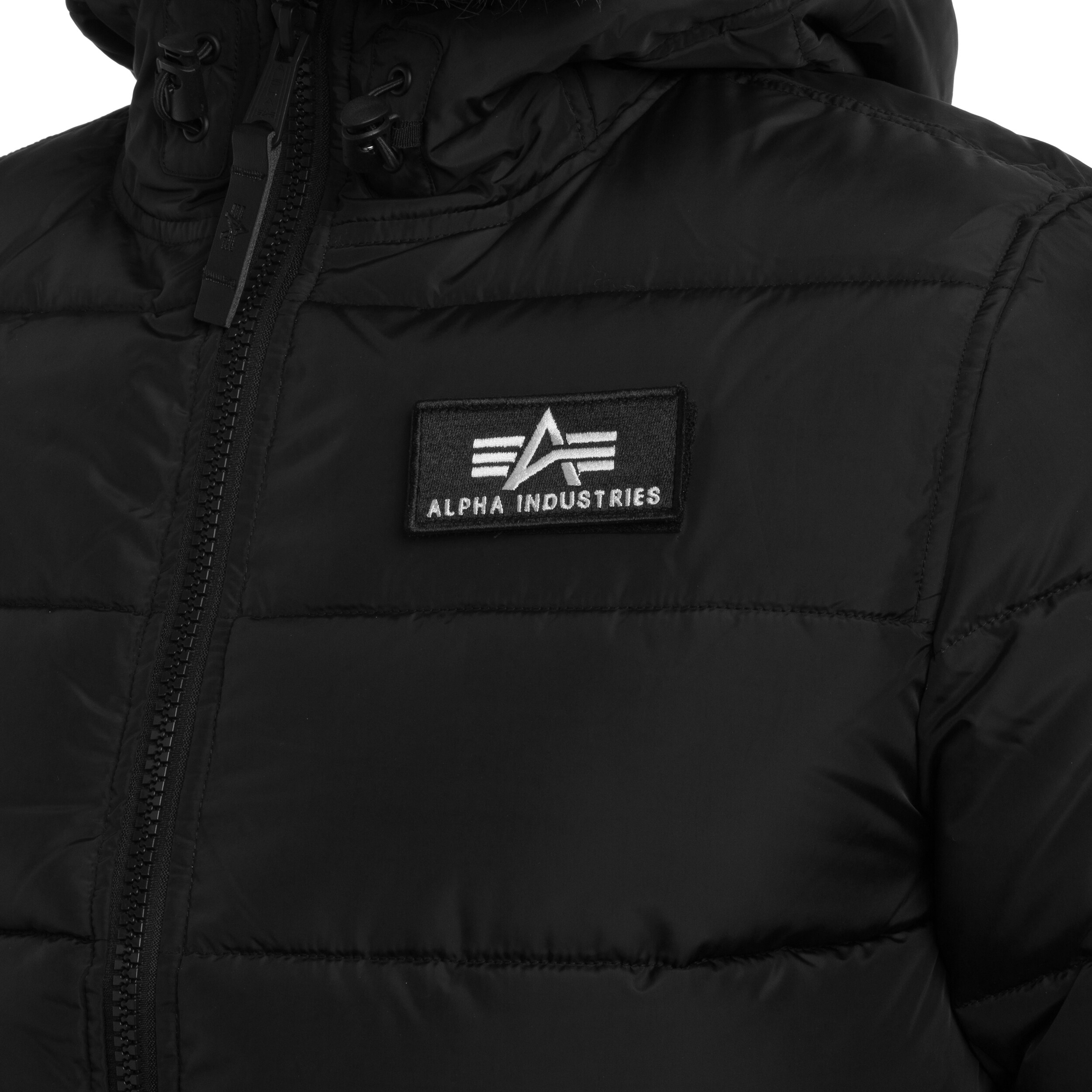 Alpha Industries Hooded Puffer FD Jacket - Black