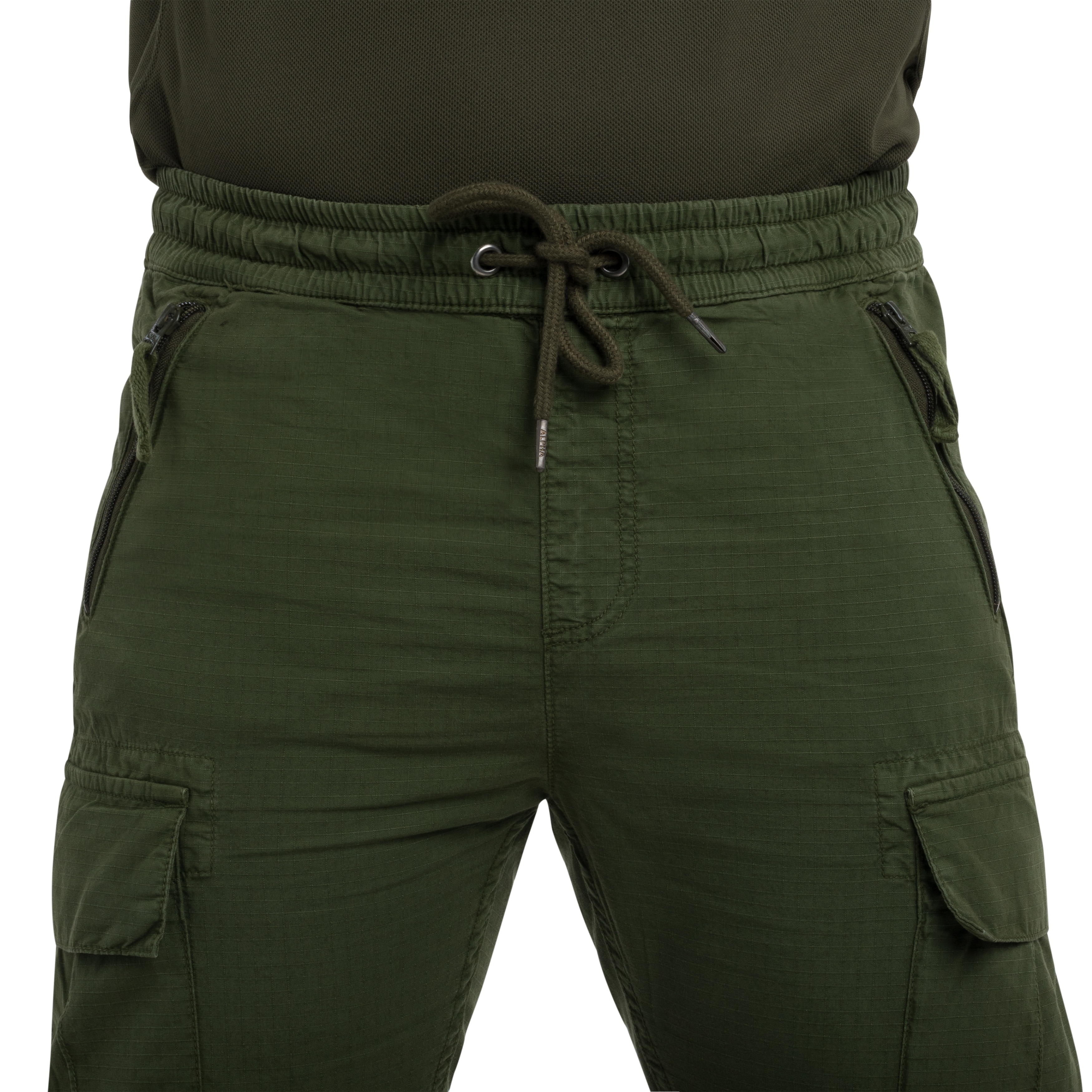 Alpha Industries Rip-Stop Jogger Trousers - Dark Olive