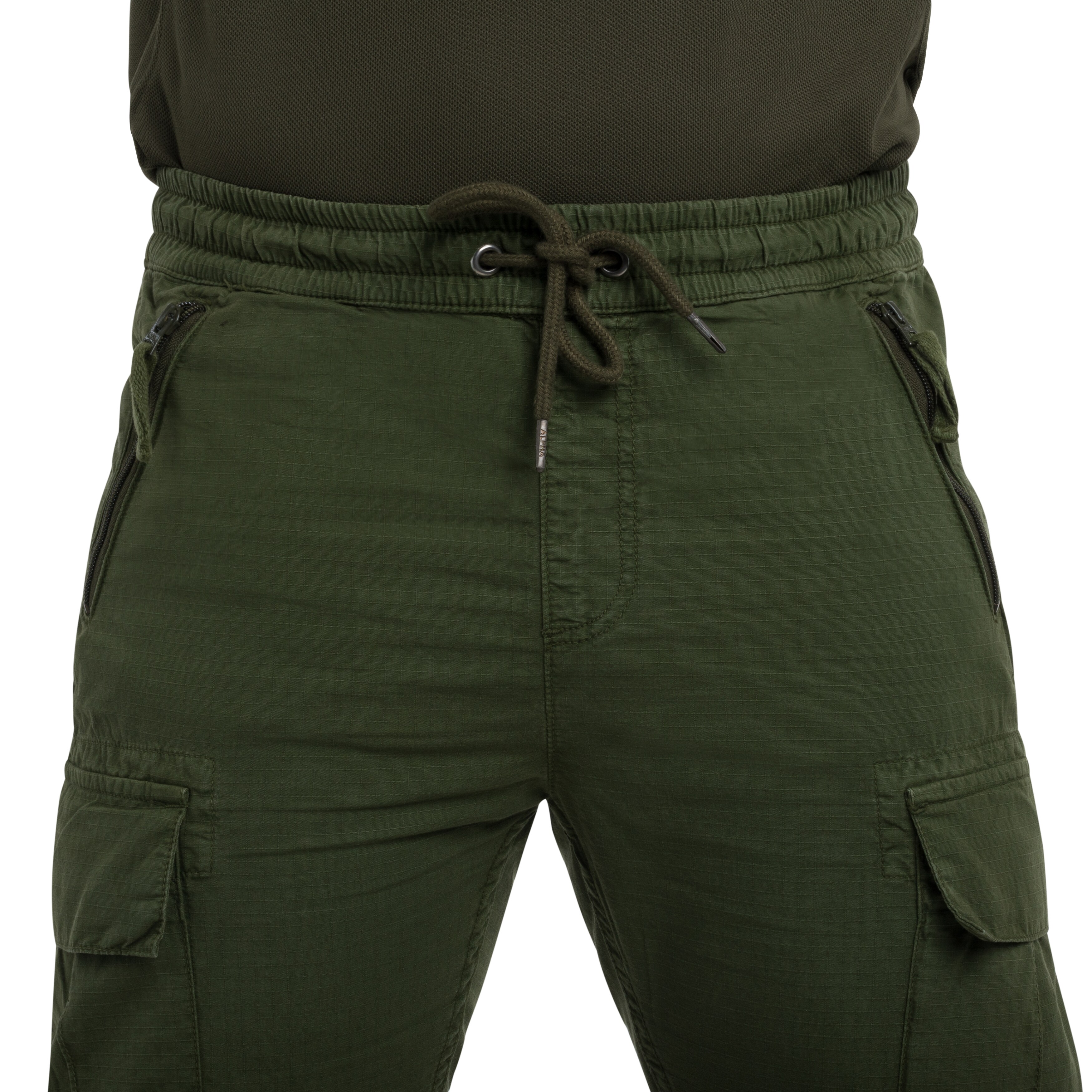 Alpha Industries Rip-Stop Jogger Pants - Dark Olive