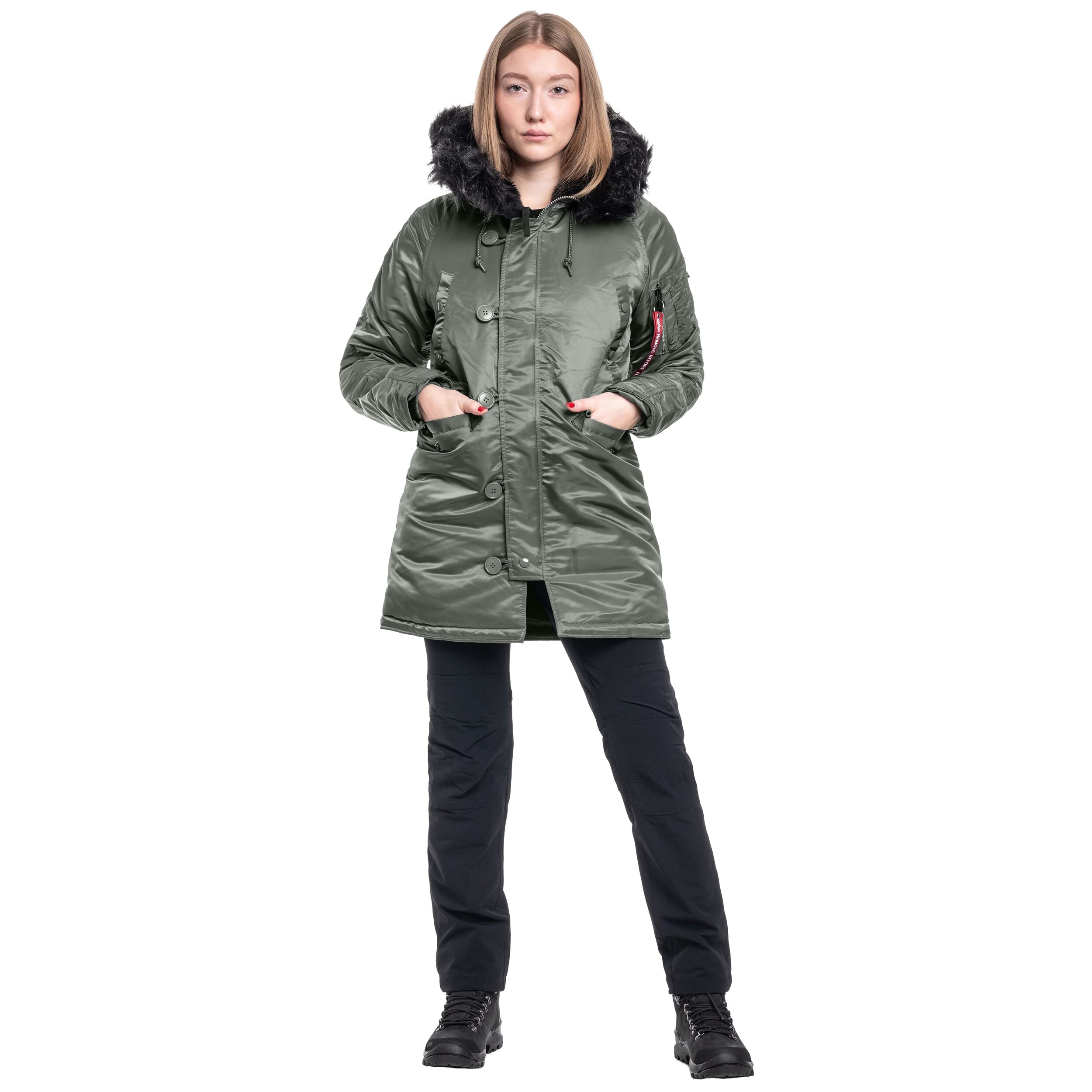 Alpha Industries N3B VF 59 Women's Jacket - Vintage Green/Black