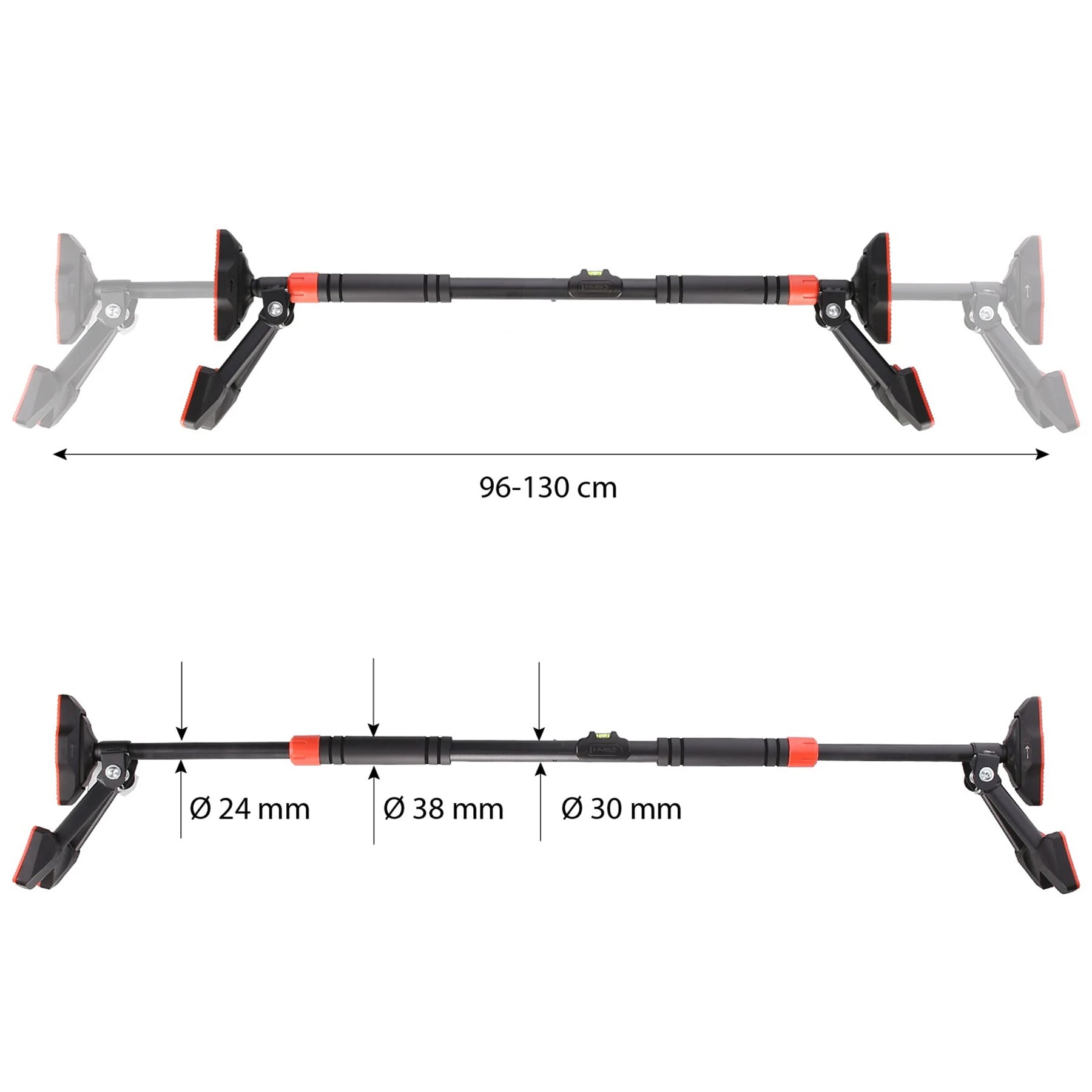 HMS DDG03 Pull-up Bar with bear rings