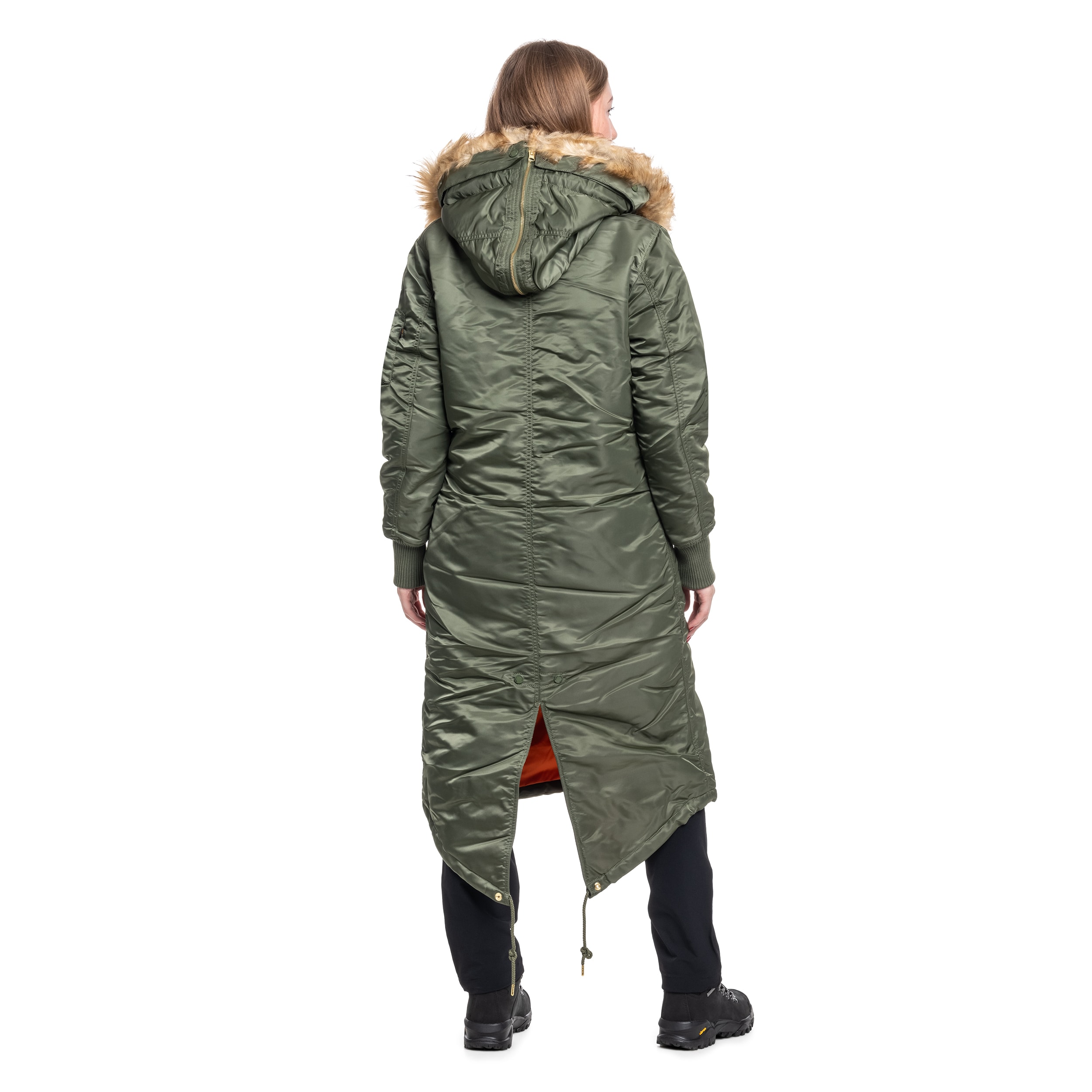 Alpha Industries Long Fishtail Women's Jacket - Sage Green