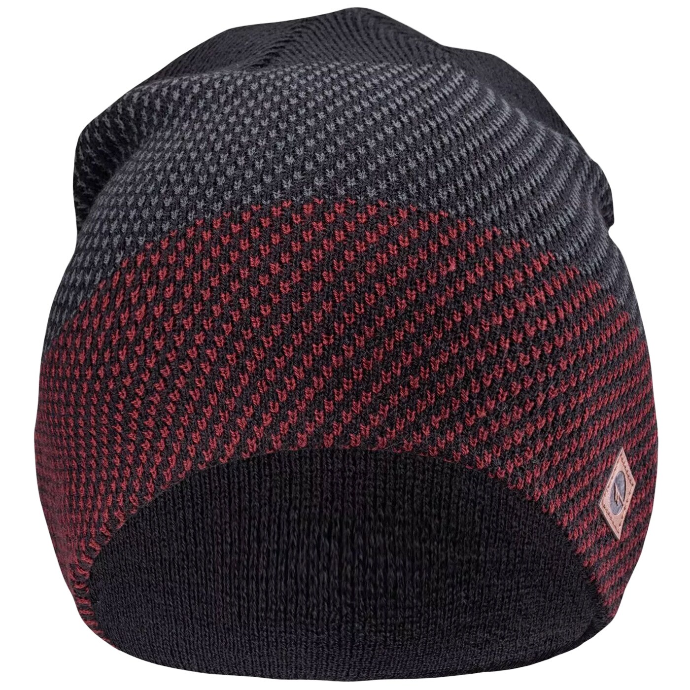 Hi-Tec Rolo Winter Hat - Black/Merlot