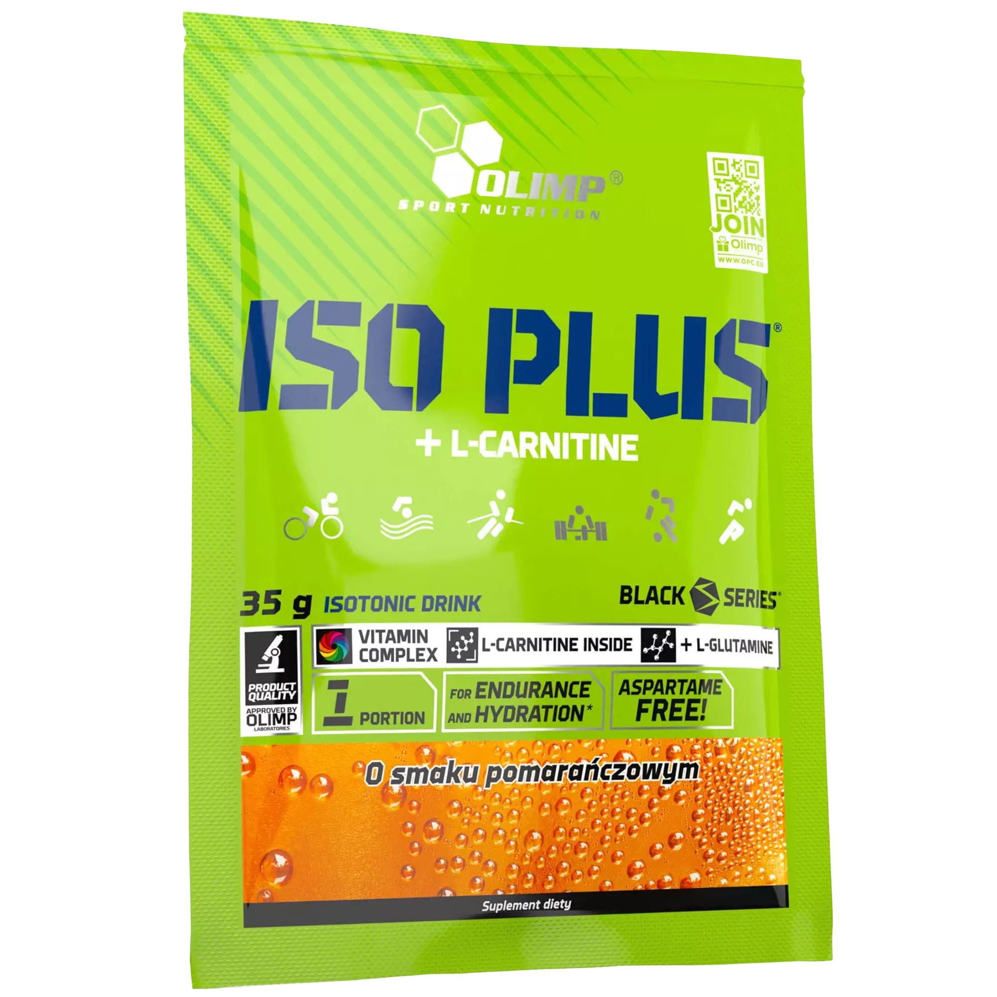 Olimp Iso Plus Powder Isotonic Drink 35 g - Orange