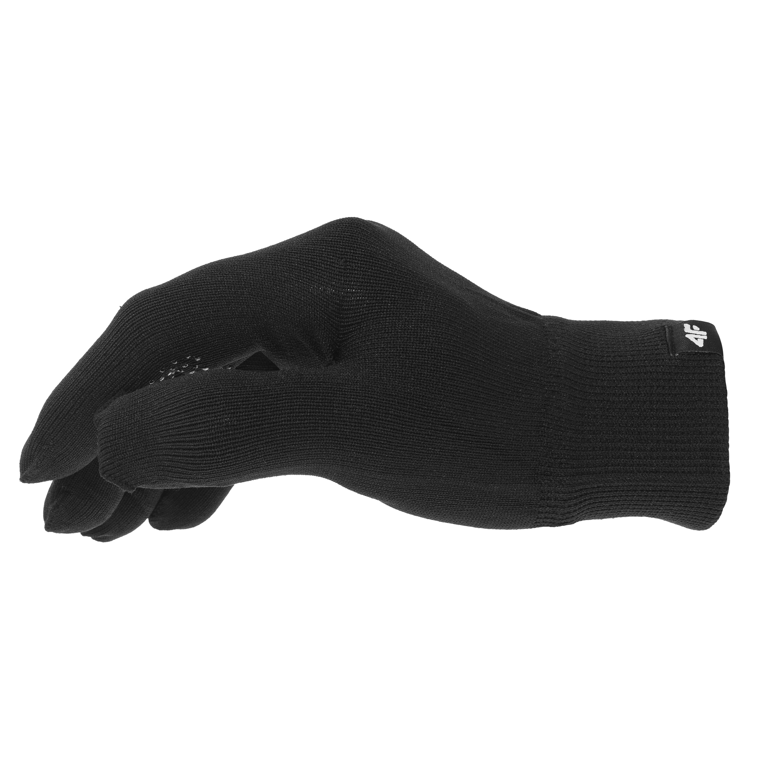 4F Touch Screen Unisex Knitted Gloves - Black