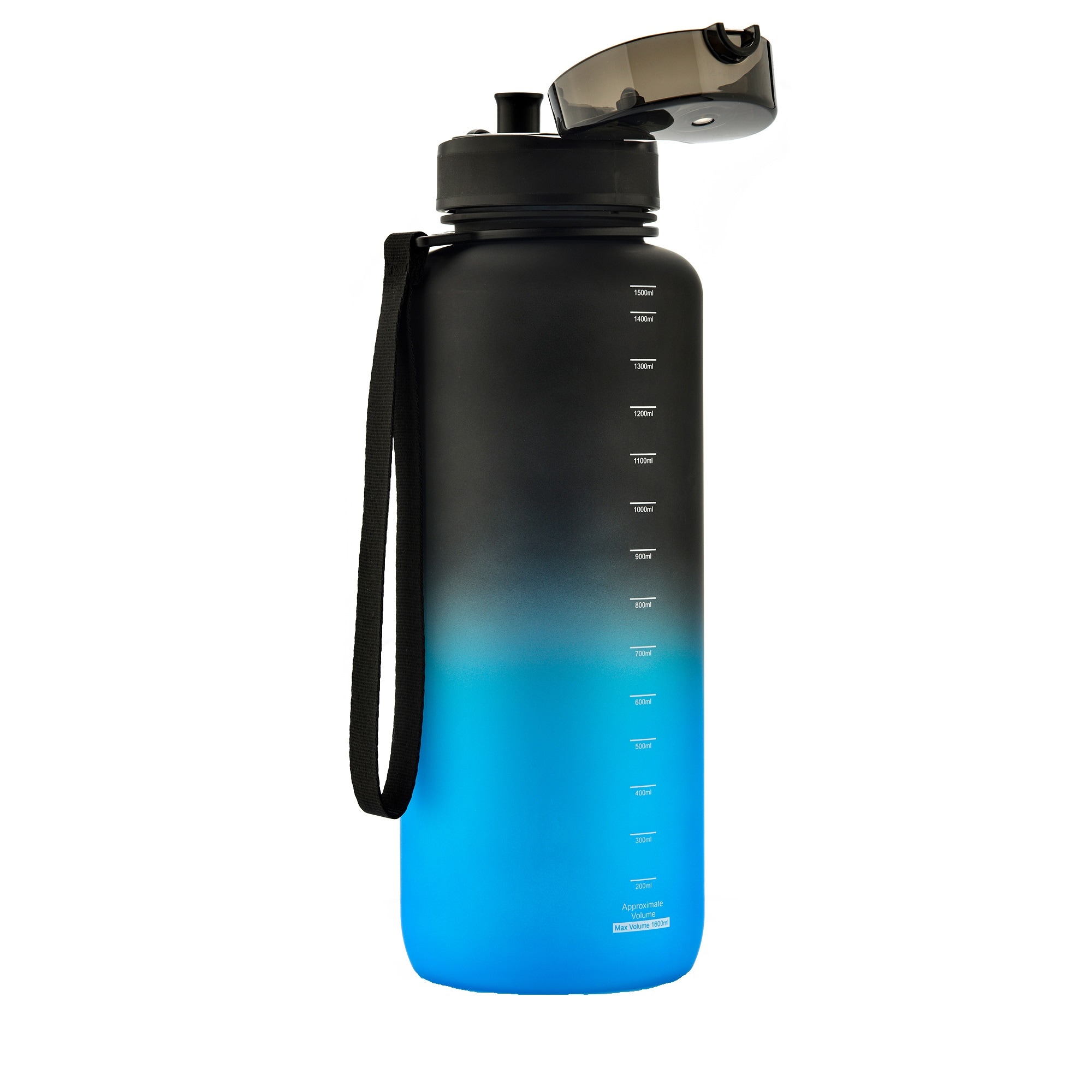 Meteor Sports Water Bottle 1.5 l - Black/Blue