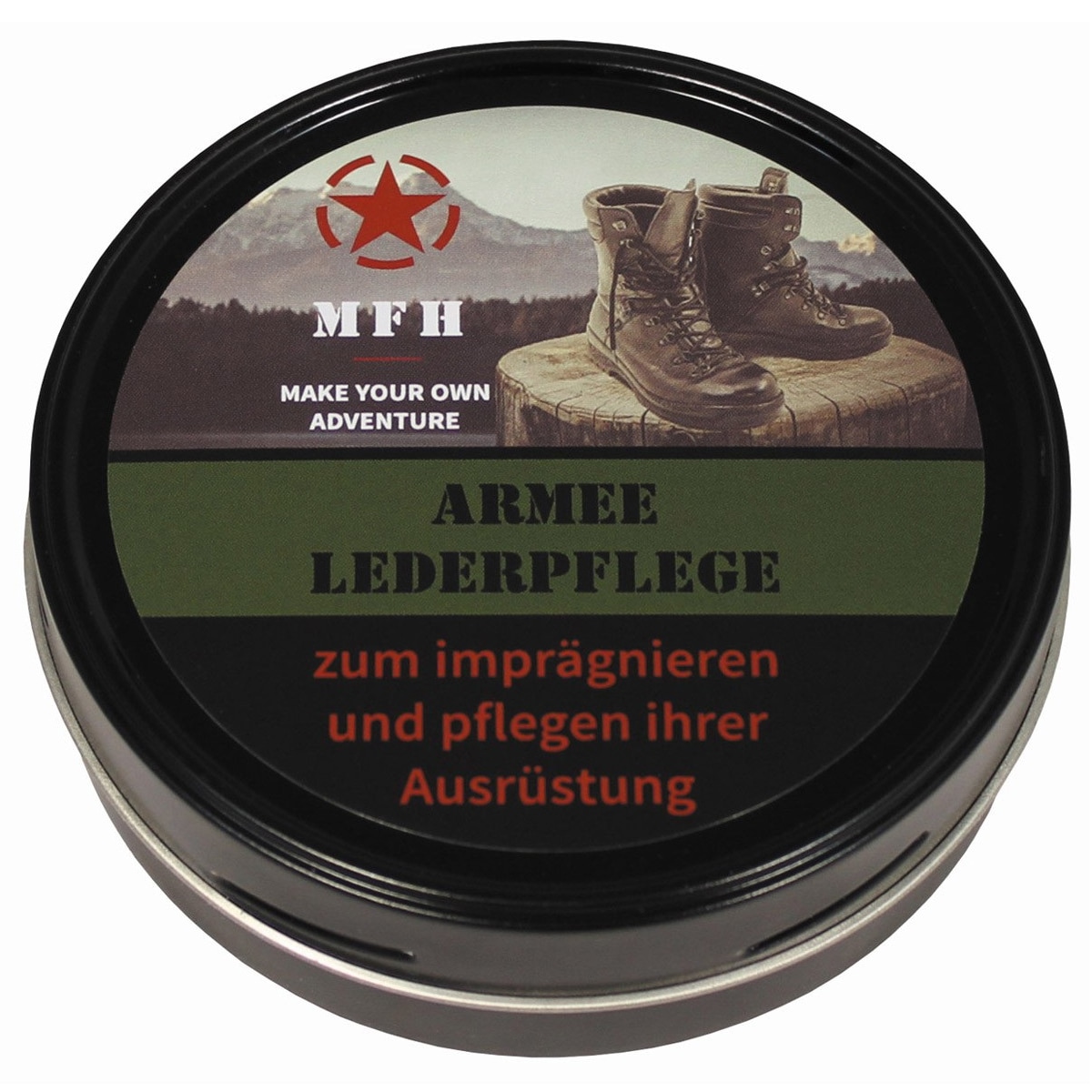 MFH Army shoe polish 150 ml - Black