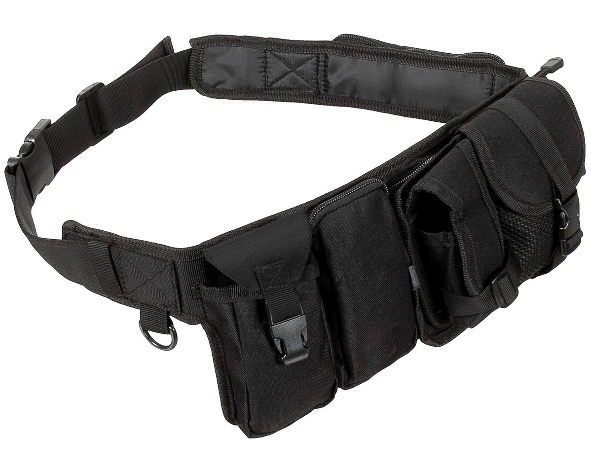 MFH Waist Belt 6 elements - Black