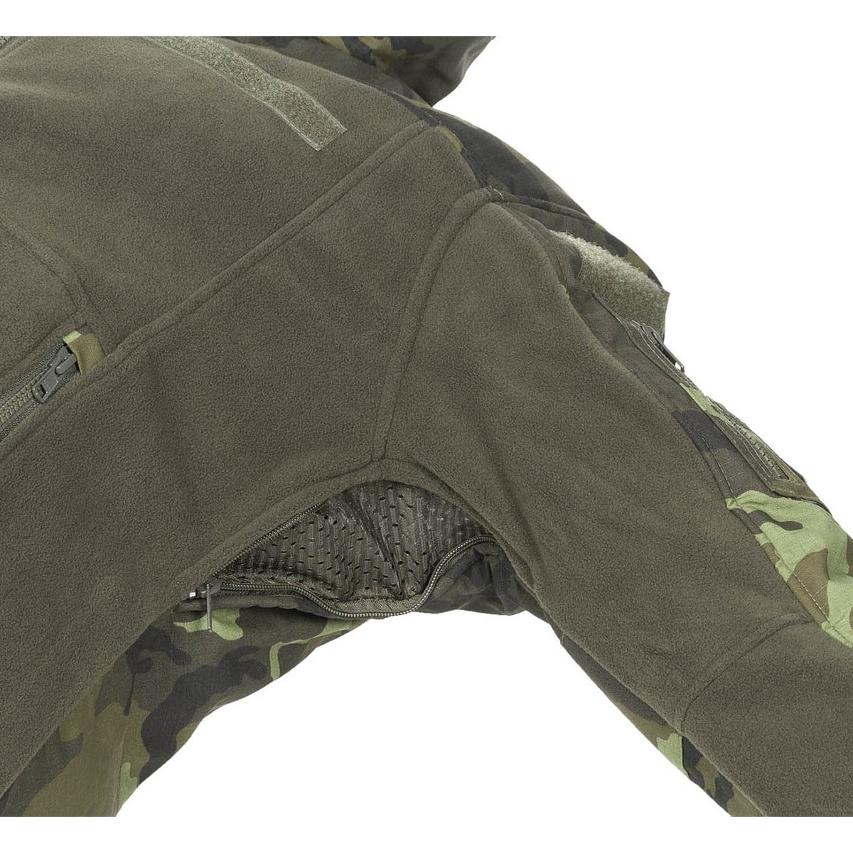 MFH Combat Fleece Jacket - M95 CZ Camo