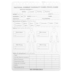 M-Tac Tactical Combat Casualty Care Card - 10 pcs.