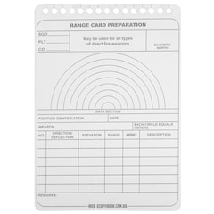 M-Tac Range Card - 5 pcs.