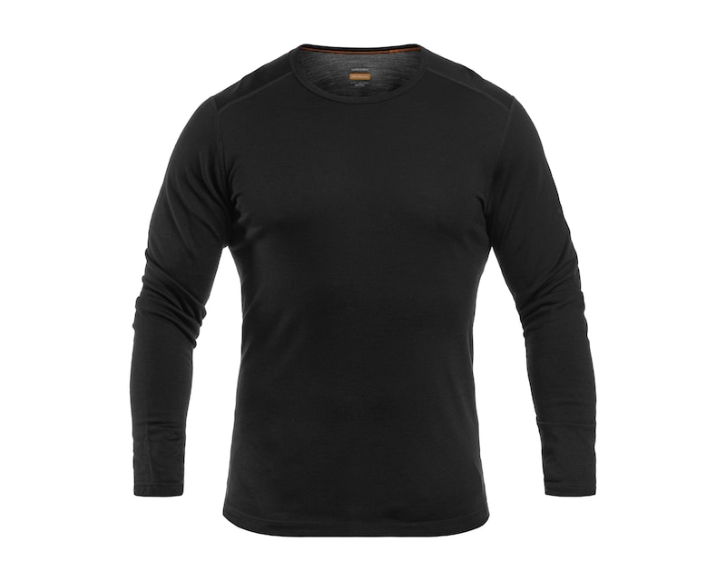 Icebreaker Merino 200 Oasis Crewe Thermoactive Shirt Black