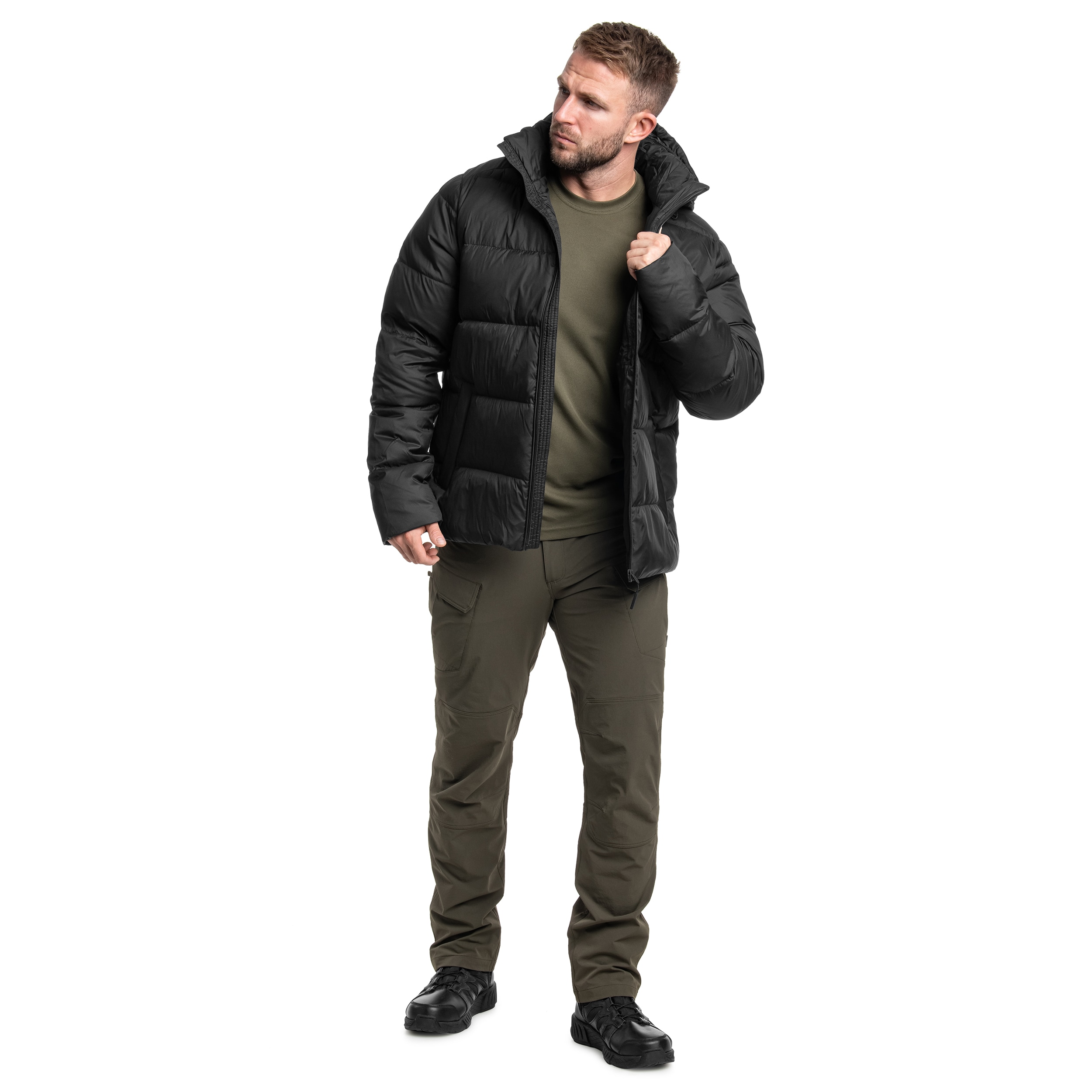 4F M513 Down Jacket - Deep Black