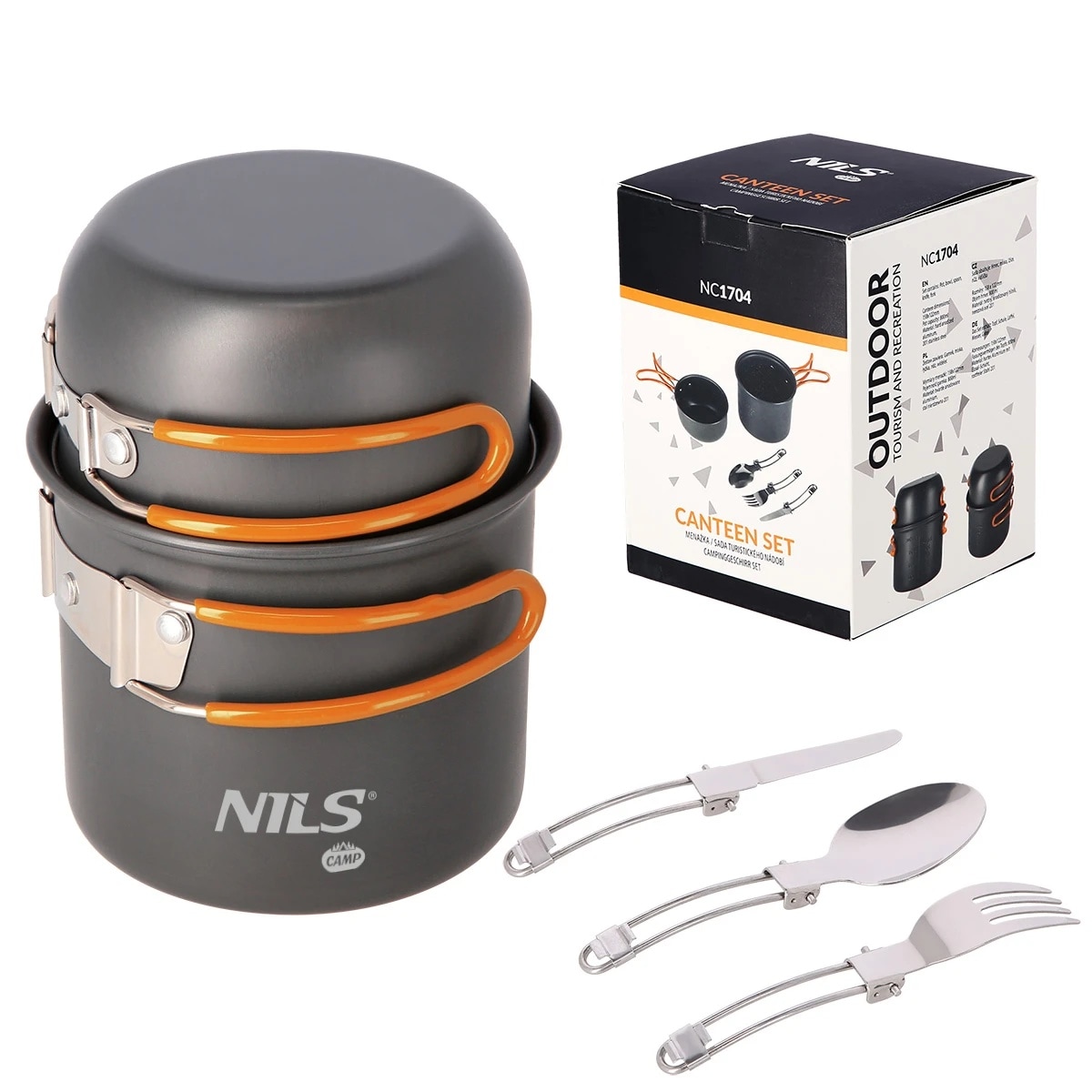 Nils Camp NC1704 Mess Tin with utensil set