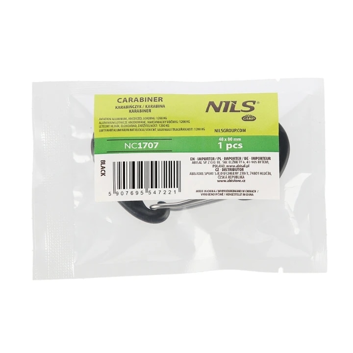 Nils Camp 12KN Carabiner NC1707 - Black