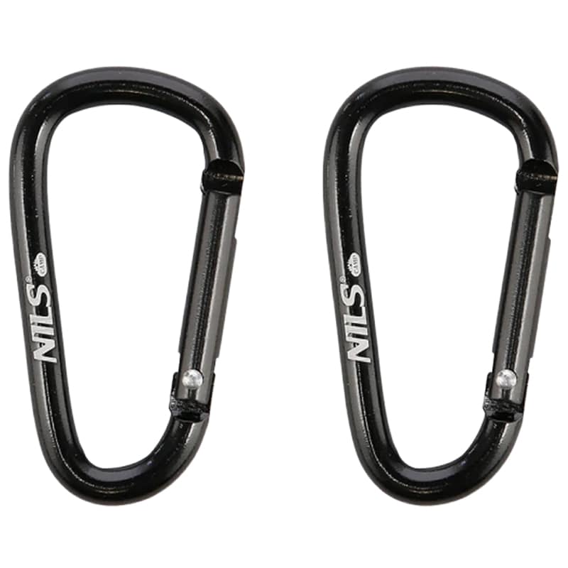 Nils Camp NC1710 Carabiner - Black - 2 pcs.