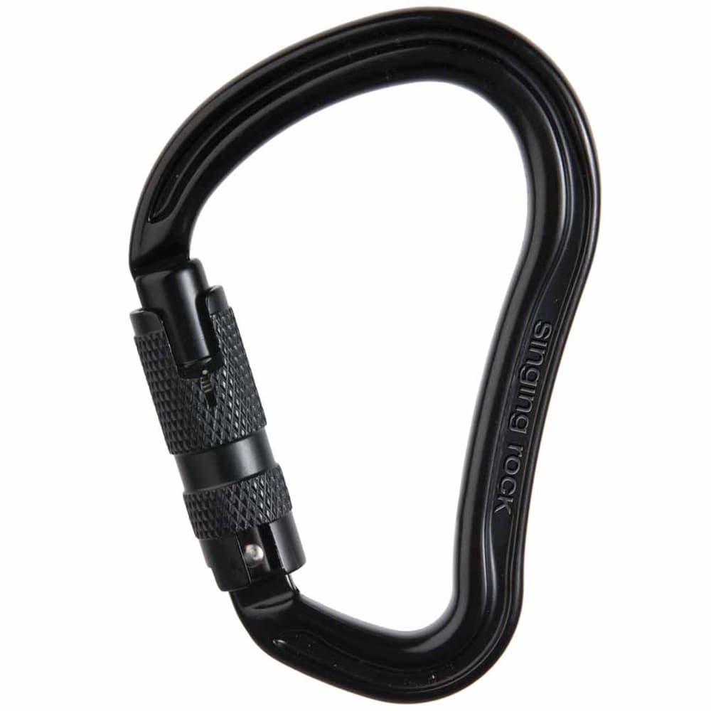 Singing Rock Hector Triple Lock Climbing Carabiner - Black