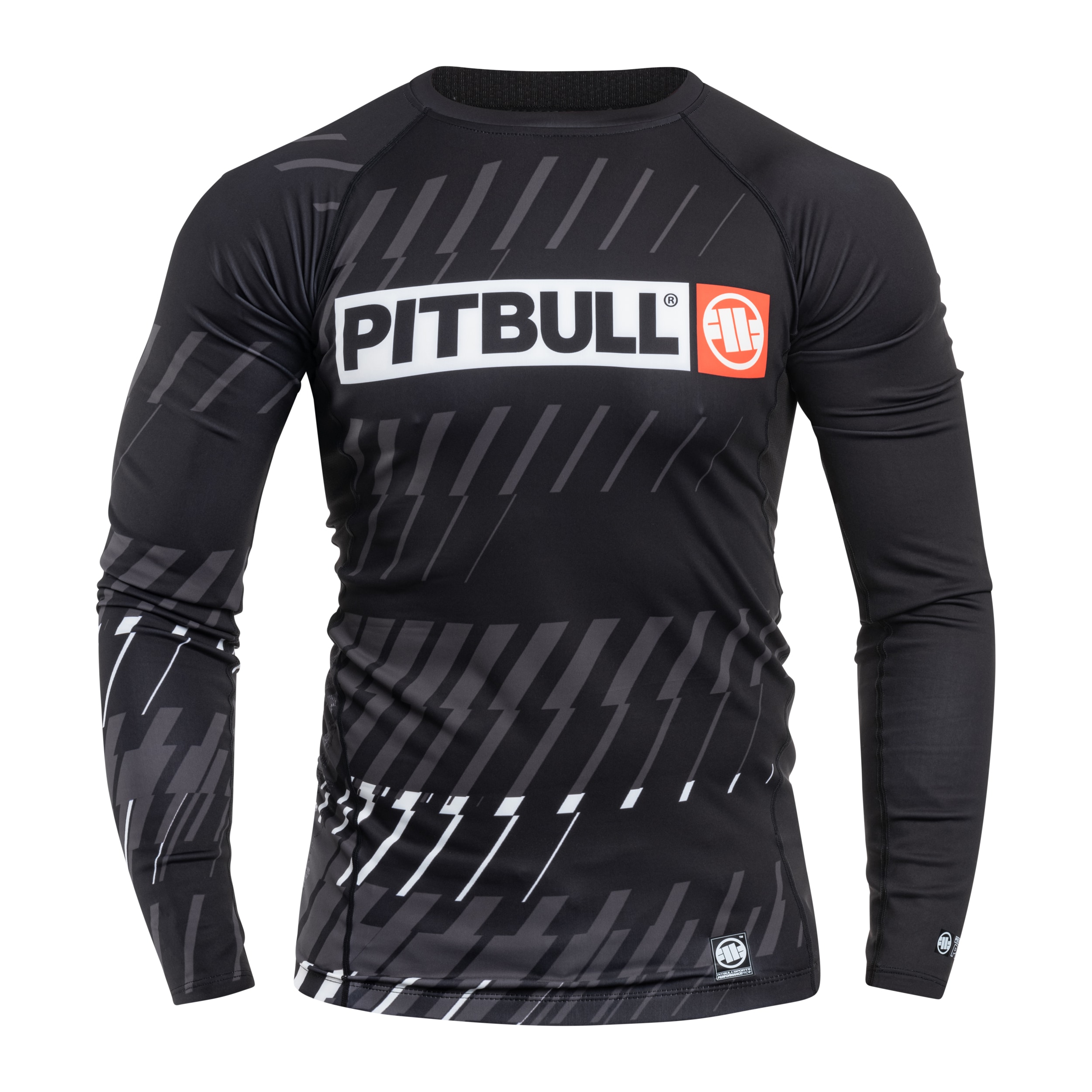 Pitbull West Coast LongSleeve Rashguard Street Dog Thermoactive Shirt - Black