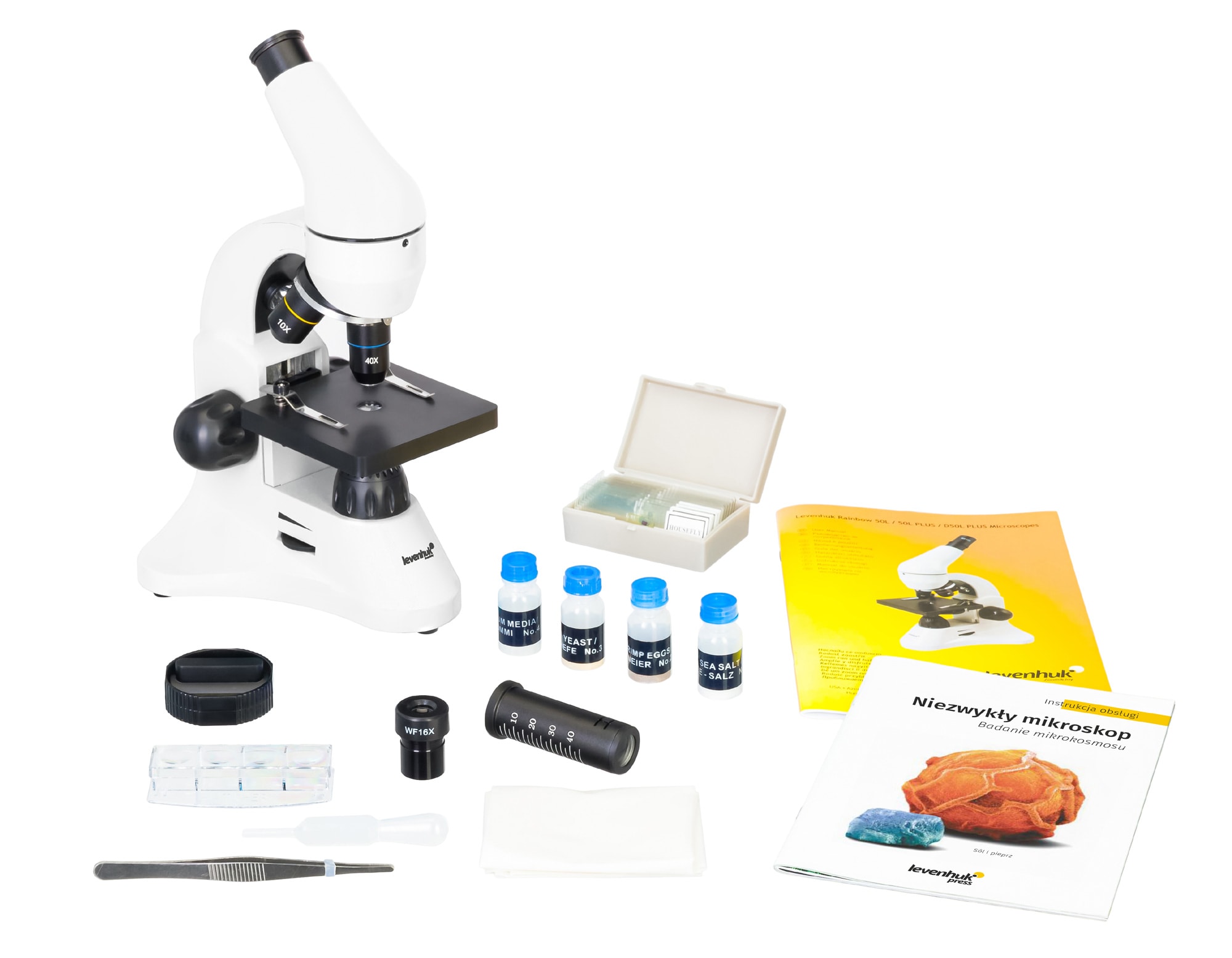 Levenhuk Rainbow 50L Plus Microscope - Moonstone