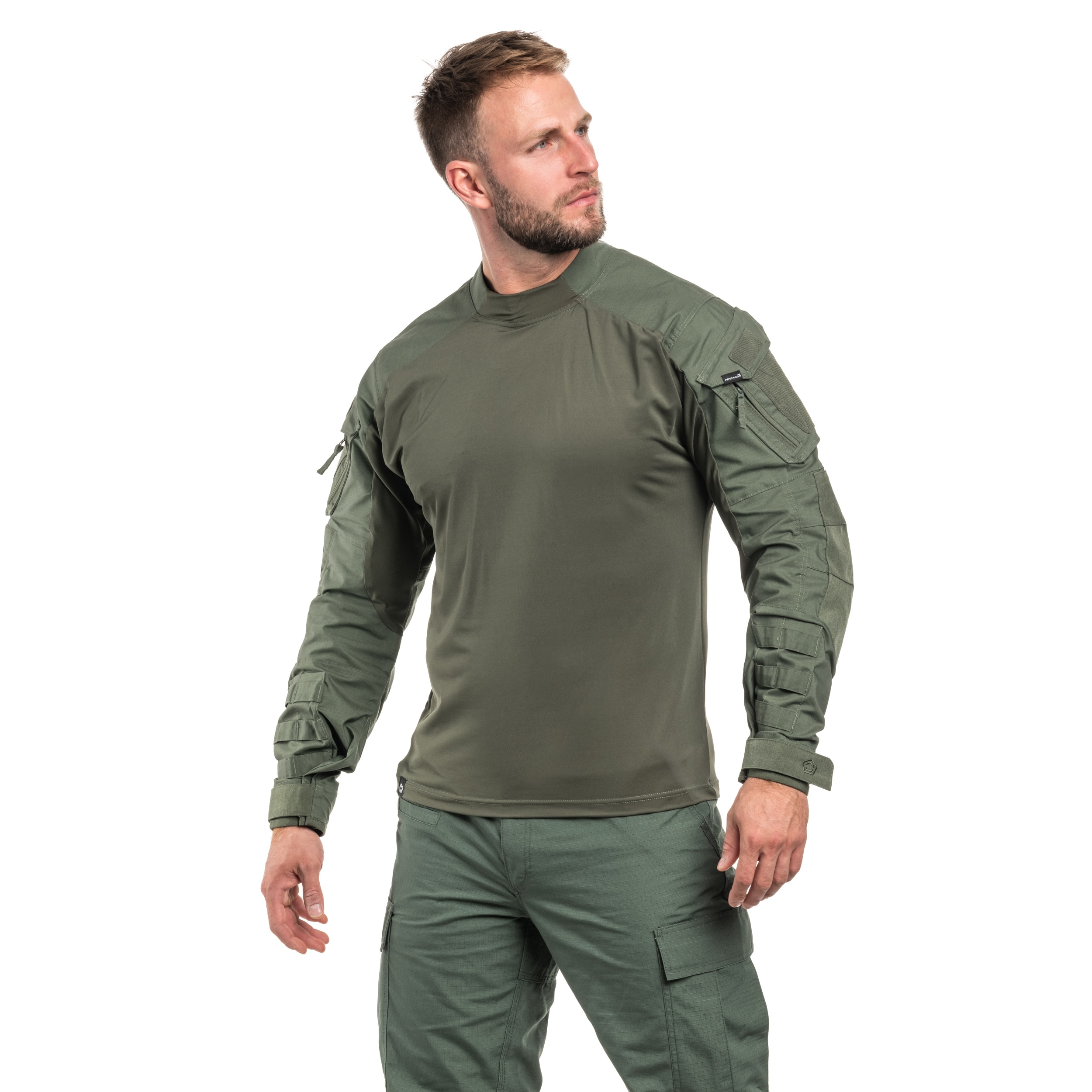 Pentagon Wolf Combat Shirt - Camo Green