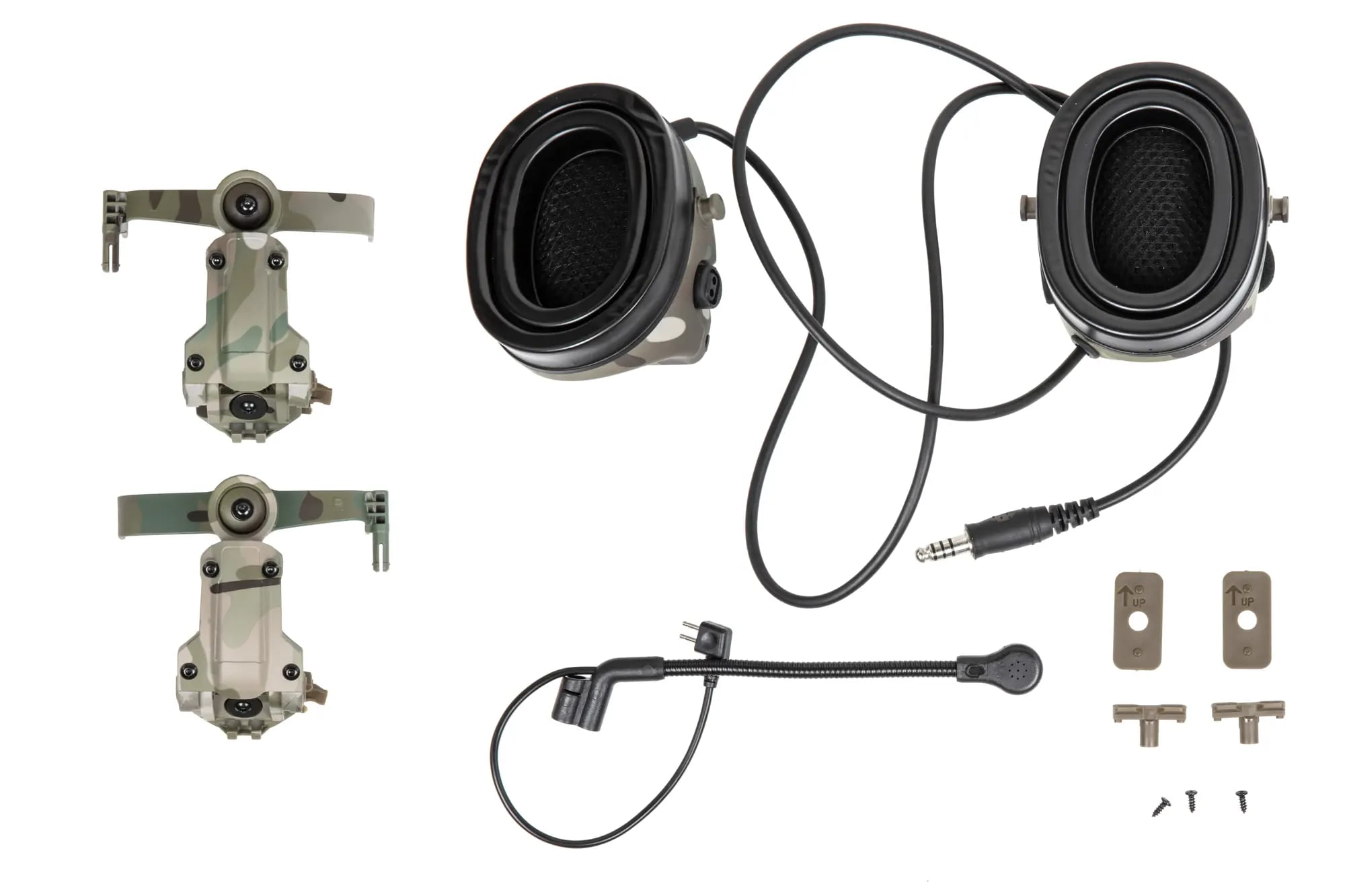 Wosport C5 HD-24 active hearing protectors - MultiCam