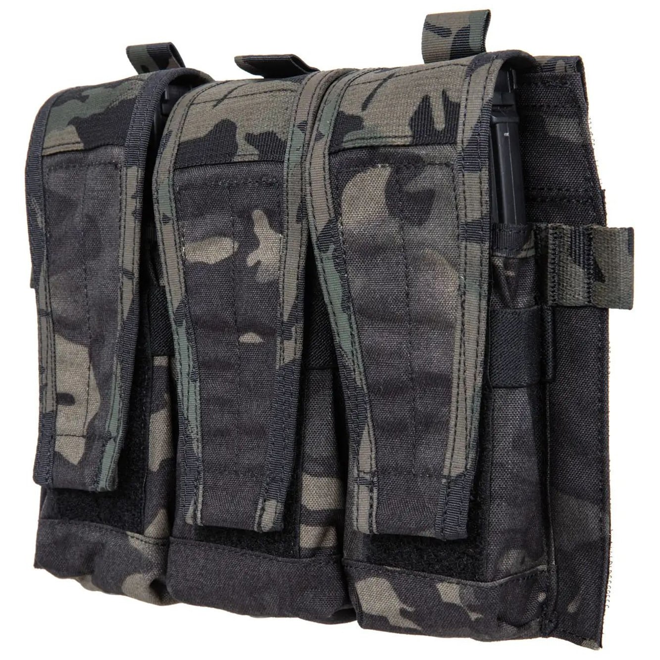 Ape Force Gear Triple Magazine Pouch Panel - MultiCam Black