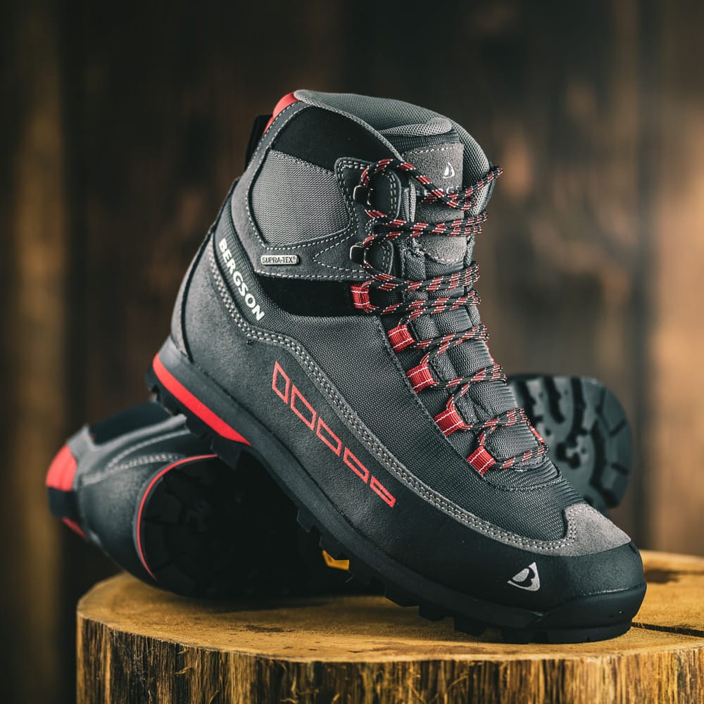 Bergson Kinyetti MID STX Boots - Dark Grey/Red 