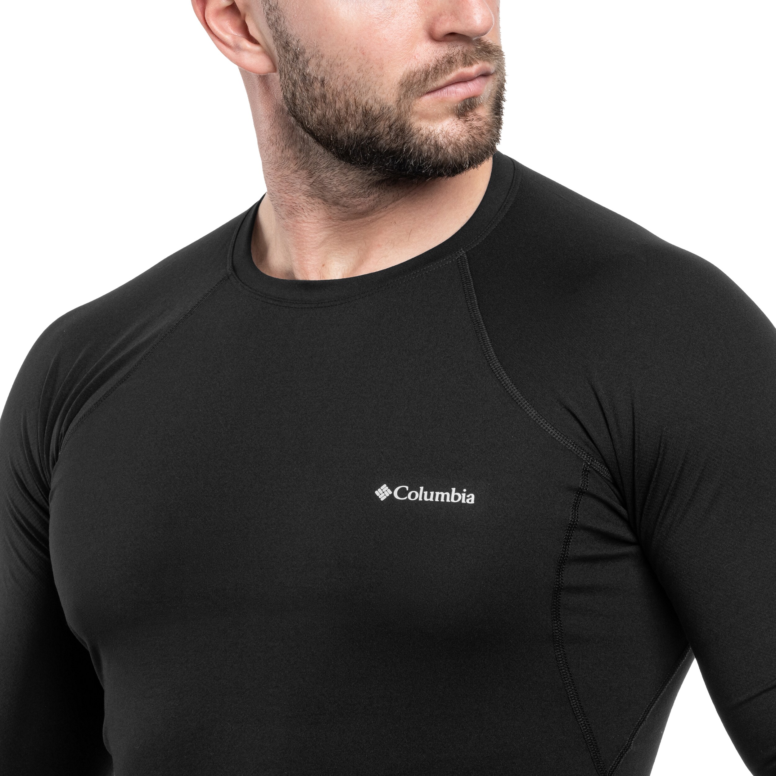 Columbia Midweight Stretch Long Sleeve Top Thermal Sweatshirt - Black