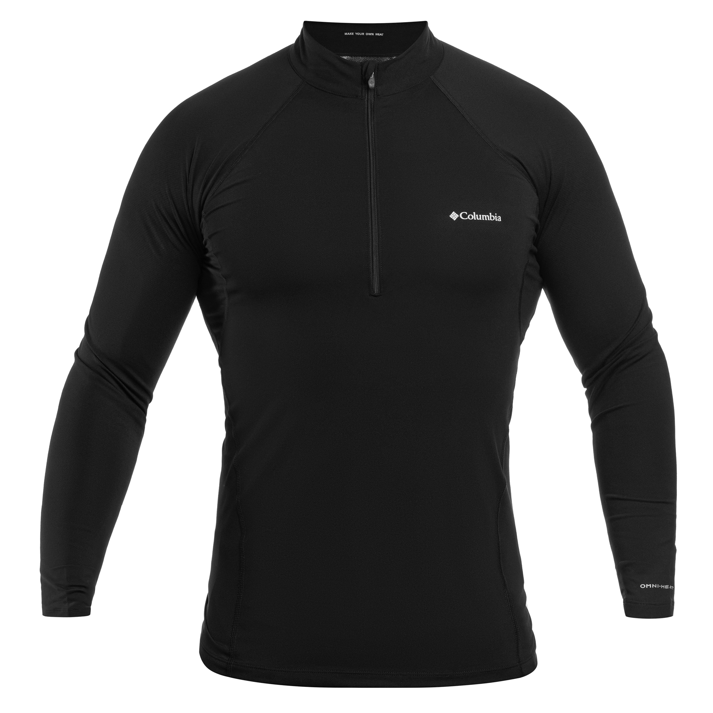 Columbia Midweight Stretch Long Sleeve Half Zip Thermoactive Sweatshirt - Black