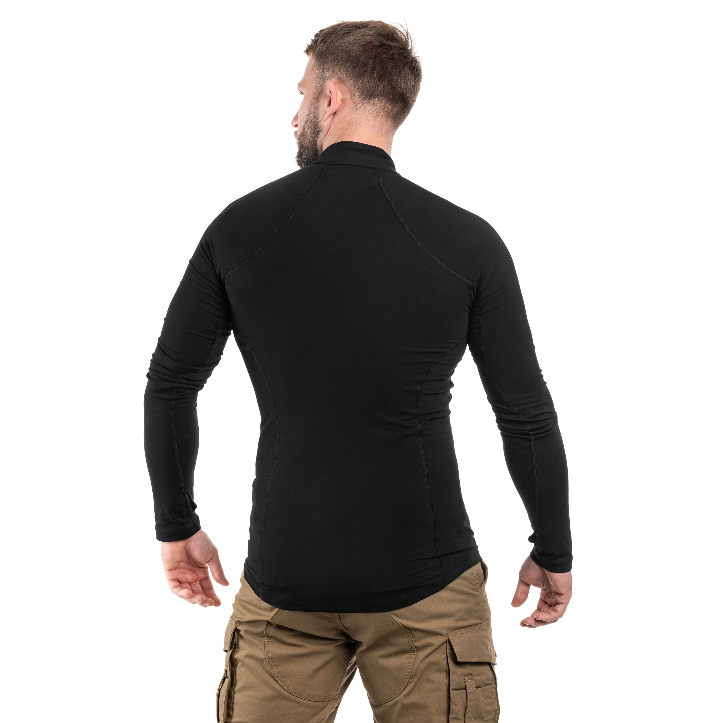 Columbia Midweight Stretch Long Sleeve Half Zip Thermoactive Sweatshirt - Black