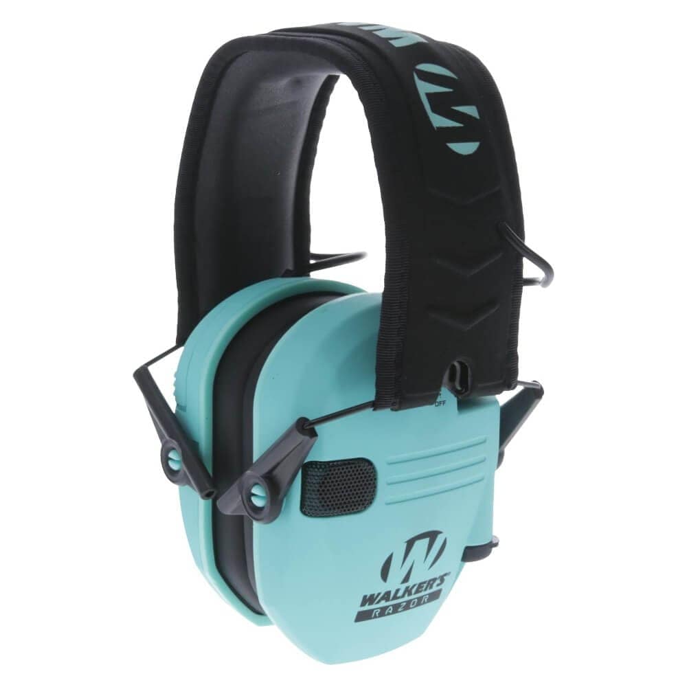 Walker's Razor Slim Active Hearing Protectors - Light Teal